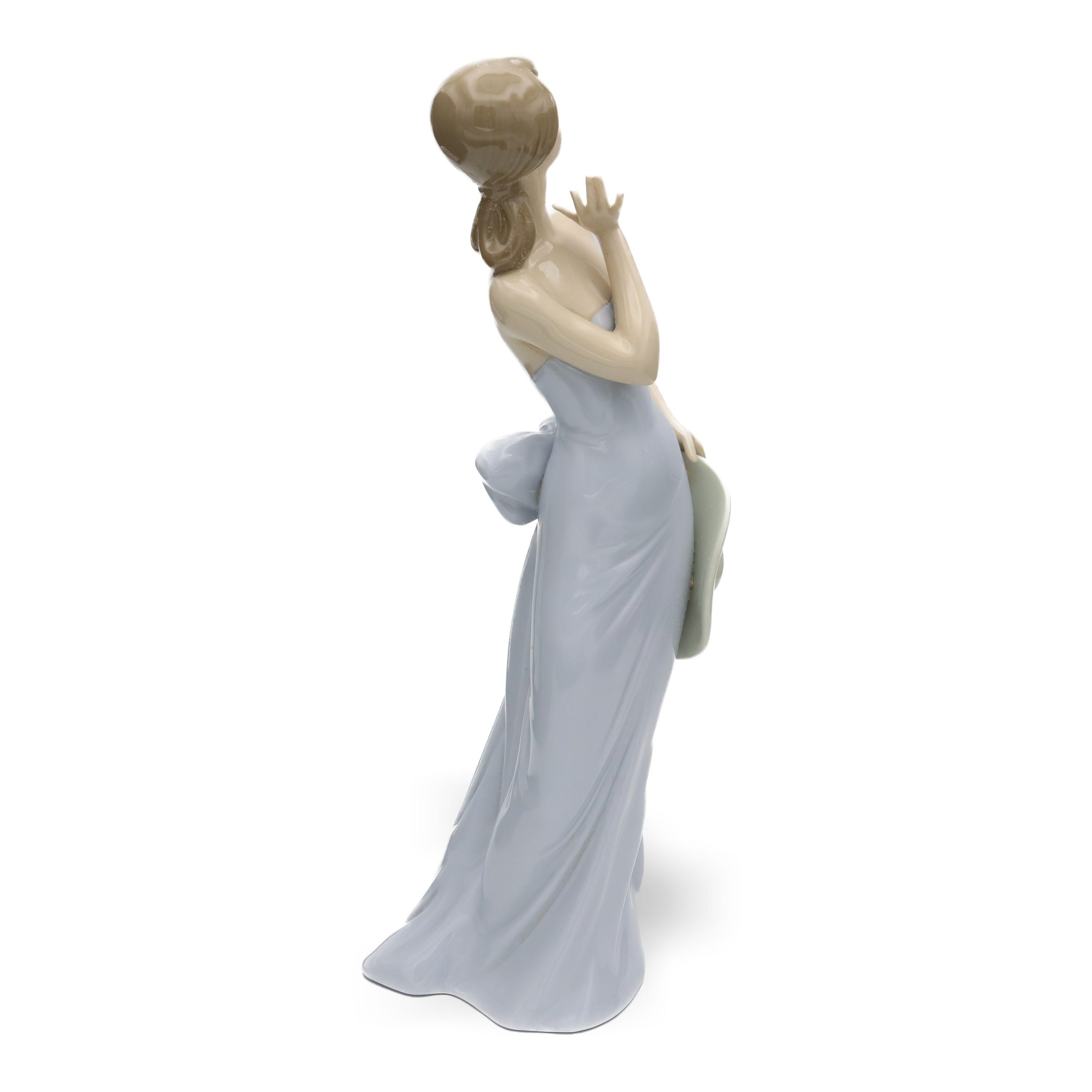 Lladro Elegante Kokette, Mädchen Mit Hut, Porzellanfigur, Vintage Art Déco Dekoration, Auslaufmodell