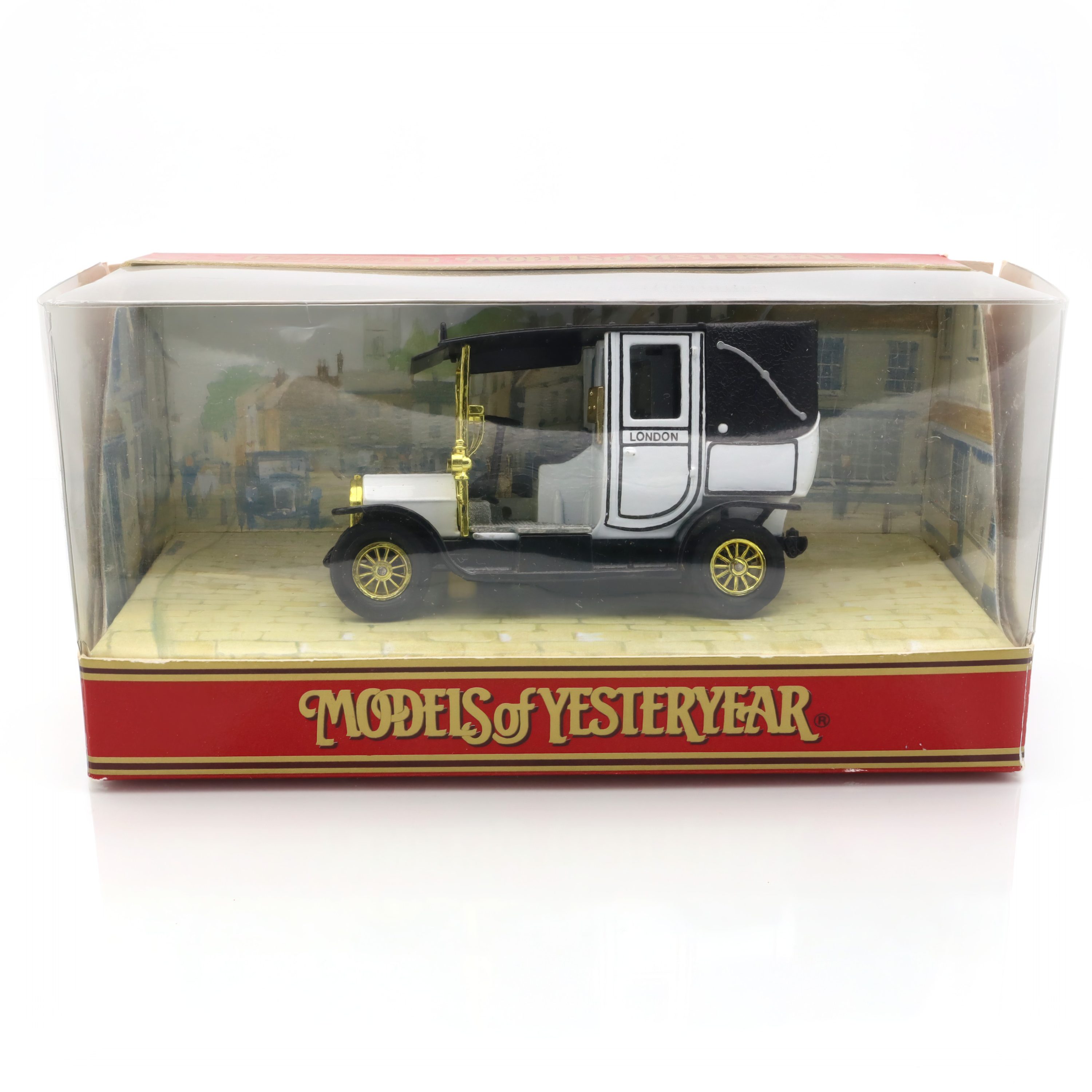 Y-28 1907 London Taxi - Modellauto Aus Druckguss - Vintage Sammlerstück - Matchbox Models Of Yesteryear - Klassische Fahrzeugreplik