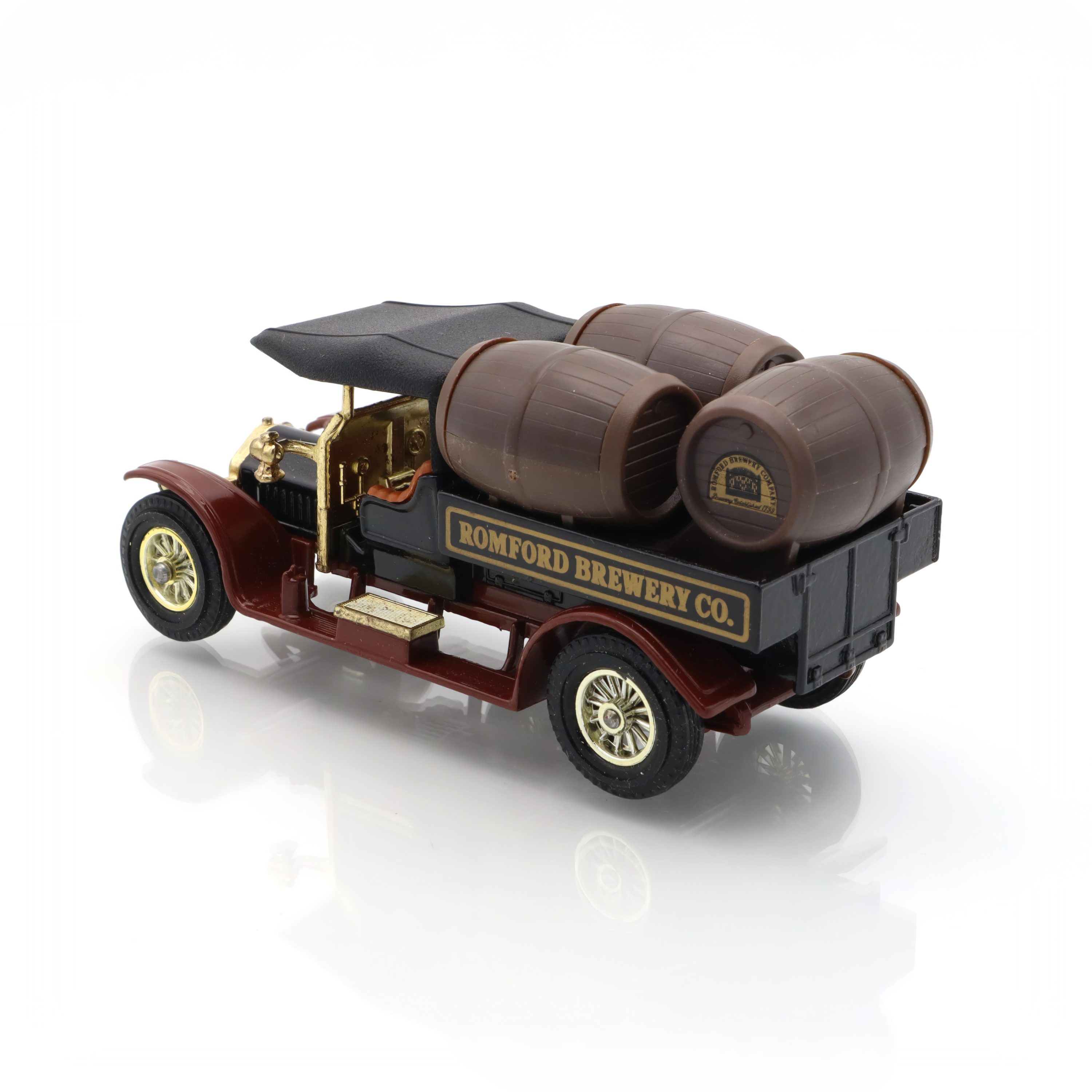 Y-26 1918 Crossley Bier-Lkw - Vintage Druckguss - Sammlermodell - Brauerei-Thema - Klassisches Nutzfahrzeug