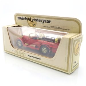 Y-6 1912 Rolls-Royce Feuerwehrwagen - Vintage Diecast Sammlerstück - Klassisches Automodell - Matchbox Modelle Vergangener Zeiten