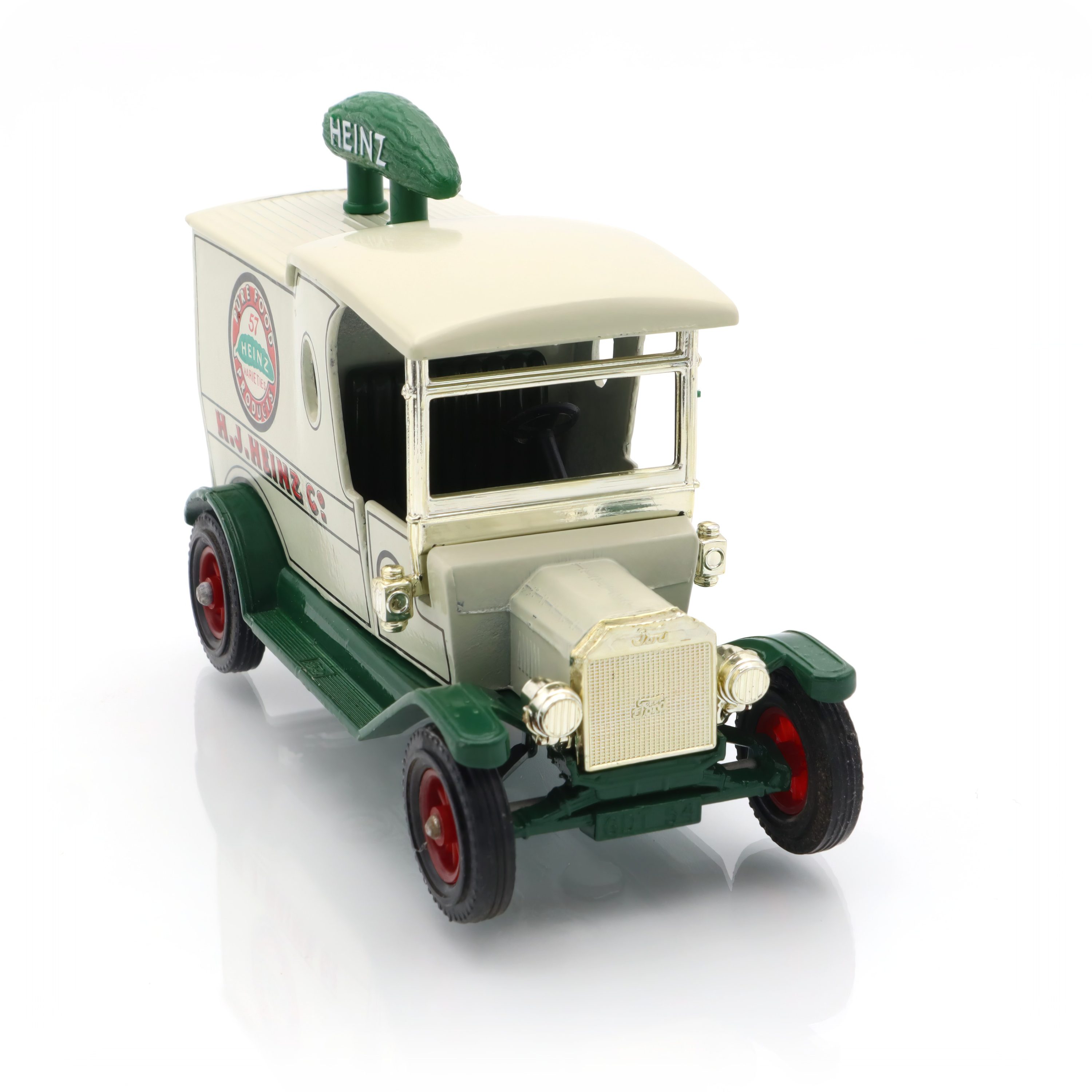 Y-12 1912 Ford Modell T Heinz - Vintage Druckguss Sammlerstück - Antikes Fahrzeugreplik - Klassisches Spielzeugauto