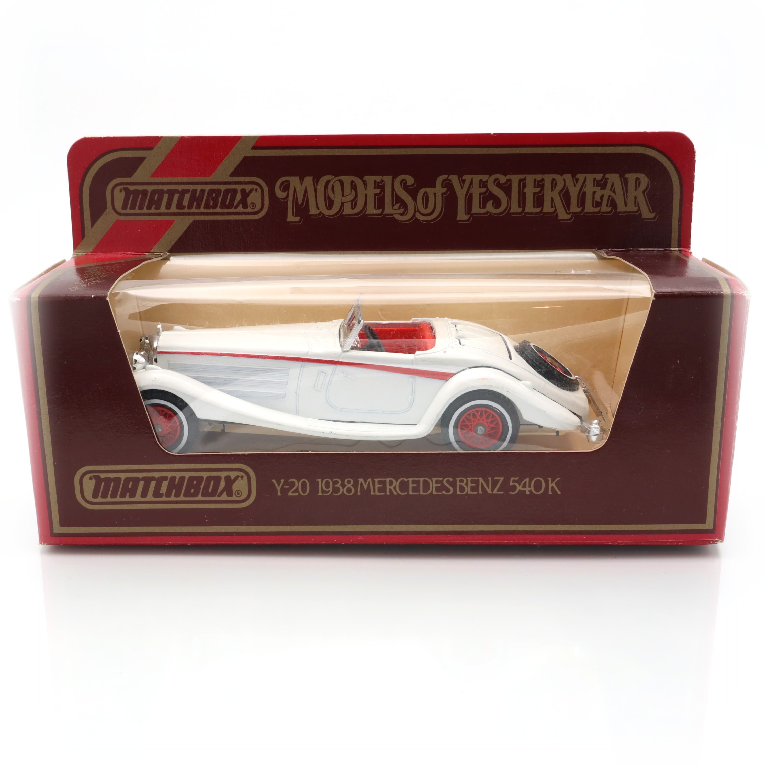 Y-20 1938 Mercedes-Benz 540K - Vintage Matchbox Yesteryear Kollektion - Druckguss Modellauto - Seltenes Sammlerstück - Neuzustand