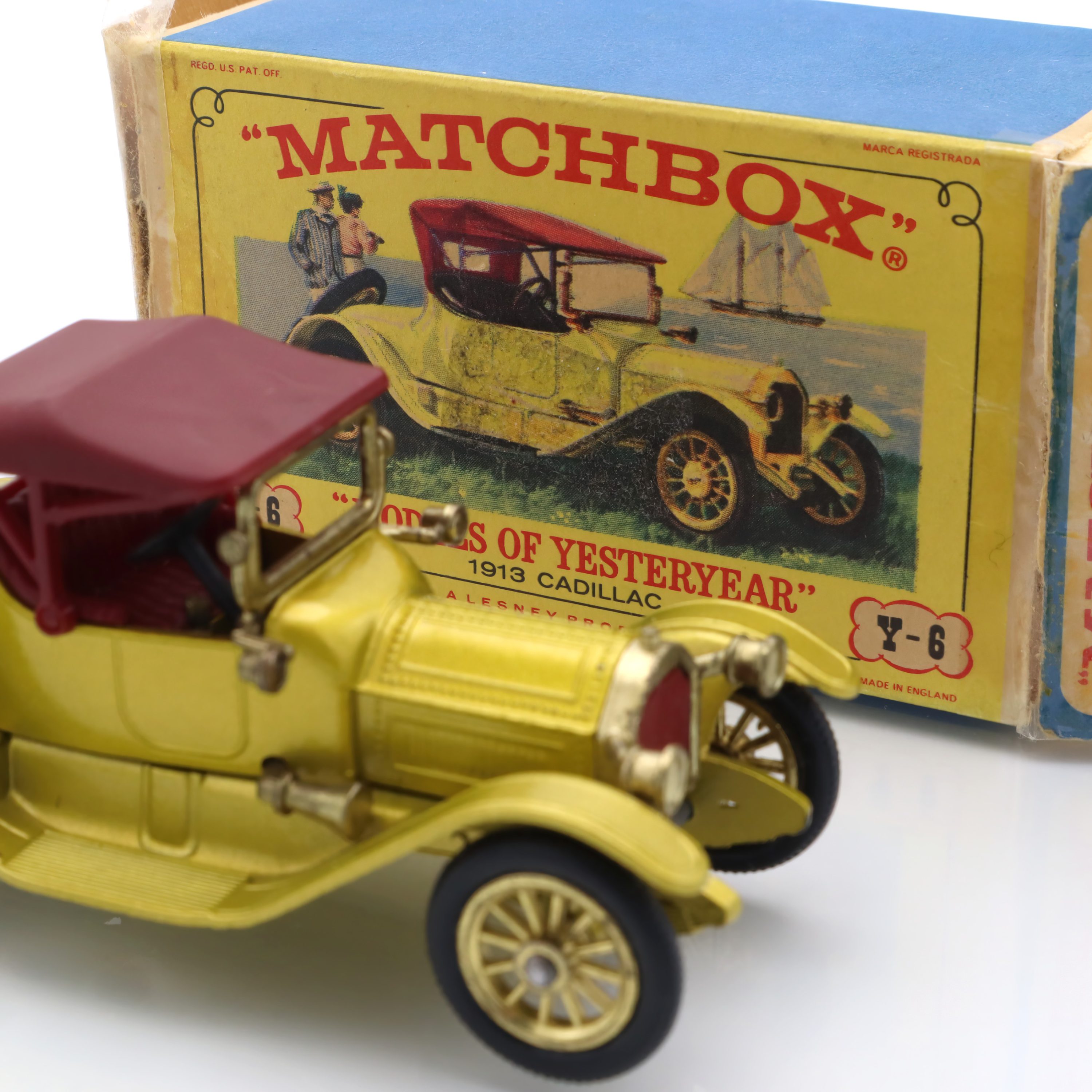 Y-6 1913 Cadillac Roadster - Vintage-Druckgussauto - Sammlermodell - Antikes Spielzeugfahrzeug - Matchbox-Modelle Aus Vergangenen Zeiten