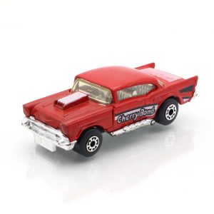 Matchbox 4 ’57 Chevy Cherry Bomb - Vintage Diecast-Auto - Sammler-Spielzeugauto - Rotes Classic Car Modell - Retro Matchbox Auto