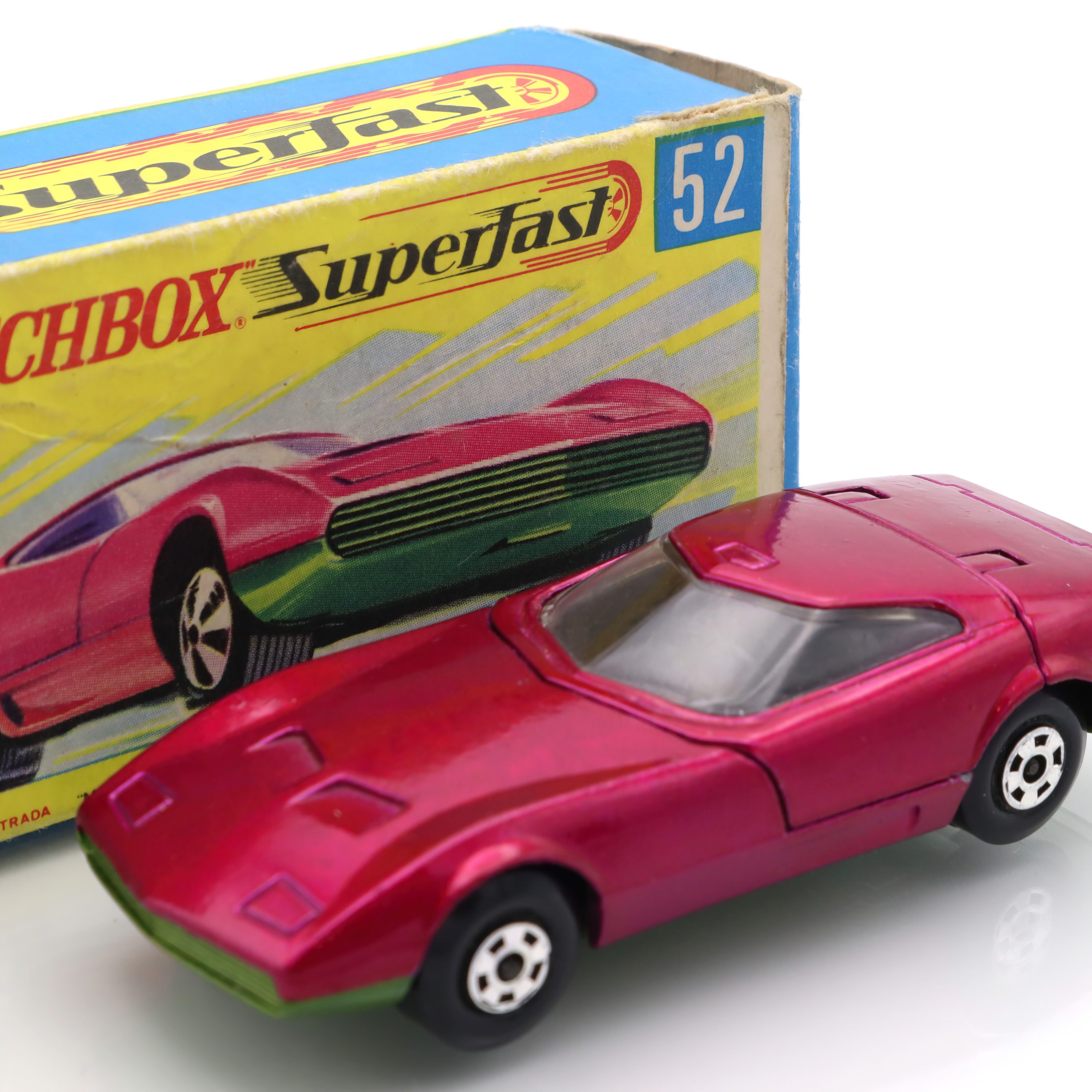 Dodge Charger - Vintage Druckguss-Sammlerstück - Matchbox Superfast Modell 52 - Klassisches Auto-Replikat - Modellauto Für Liebhaber