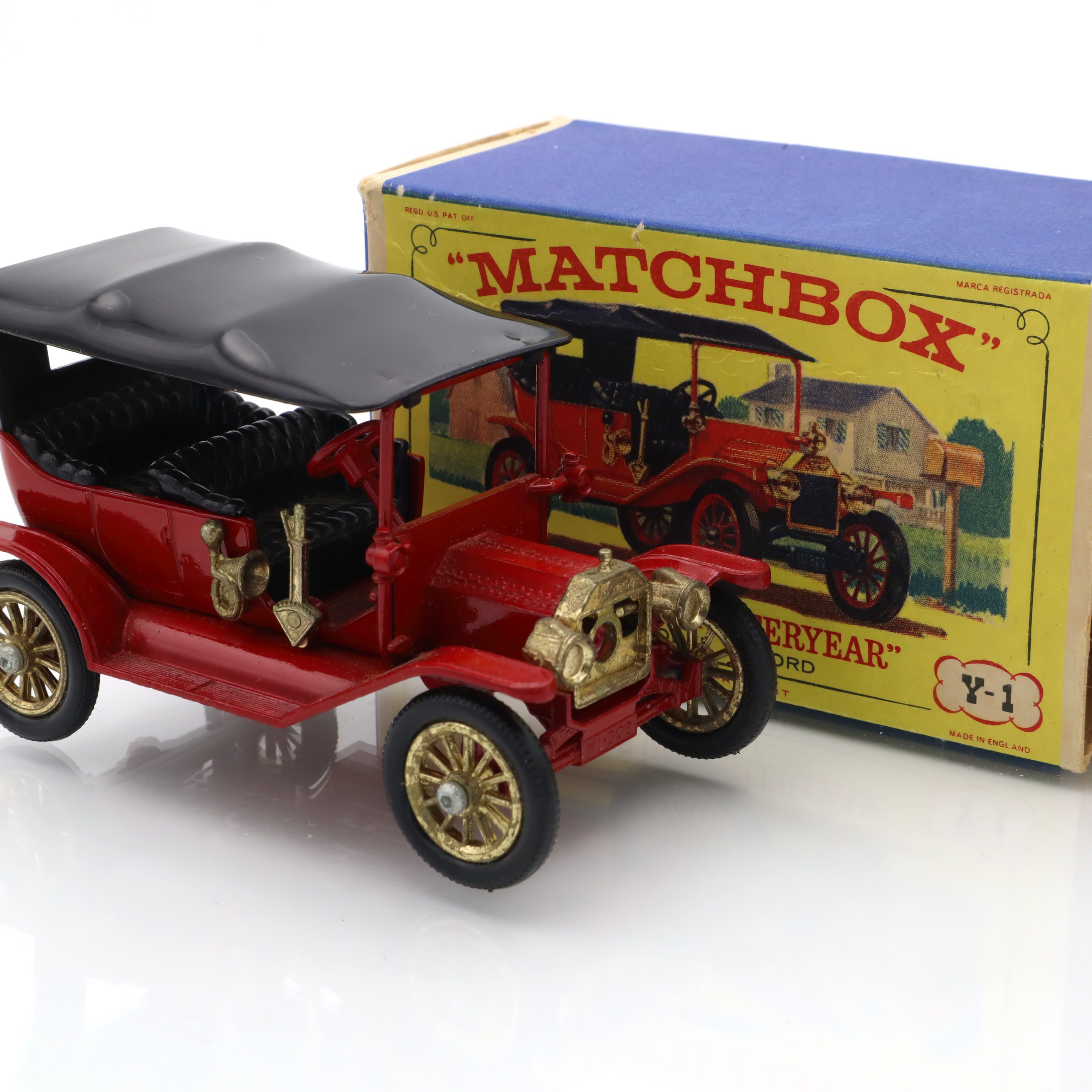 Y-1 1911 Ford Modell T - Vintage Druckguss-Sammlerstück - Antike Auto-Replika - Klassisches Spielzeugmodell