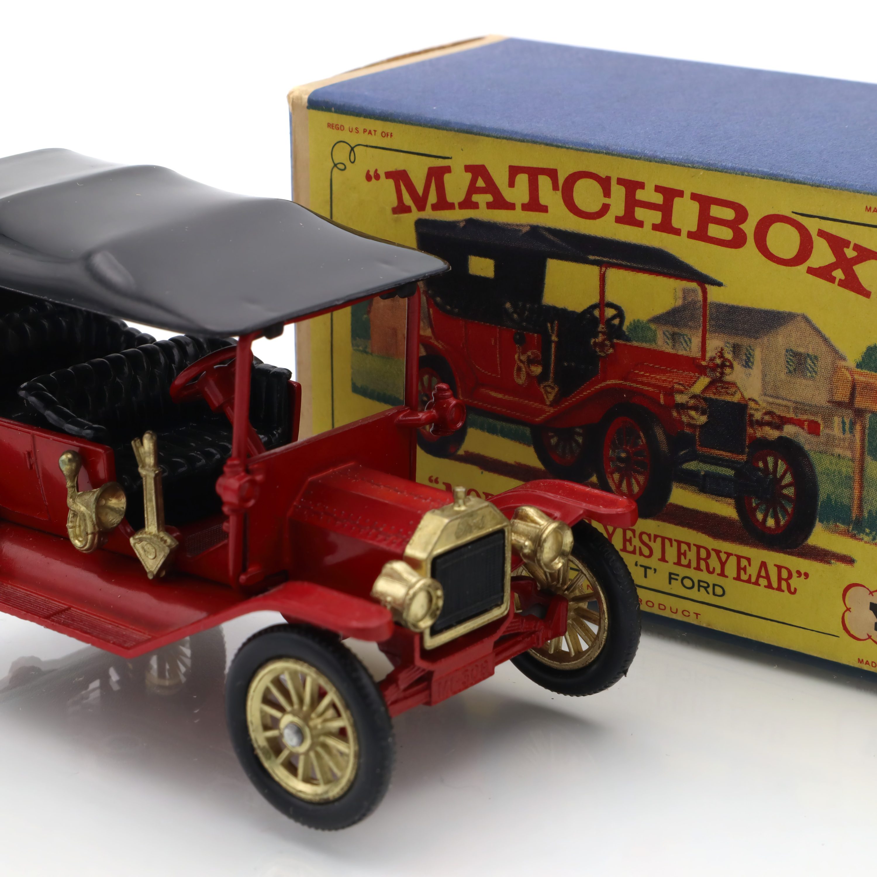 Y-1 1911 Ford Model T - Vintage-Druckguss-Sammlerstück - Matchbox Modelle Aus Vergangenen Zeiten - Klassisches Auto-Miniaturmodell