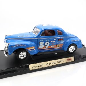 1941 Plymouth Pro Street Road Signature 1 Zu 18 Druckguss Modellauto - Vintage Sammlerauto Modell - Klassisches Auto Replik