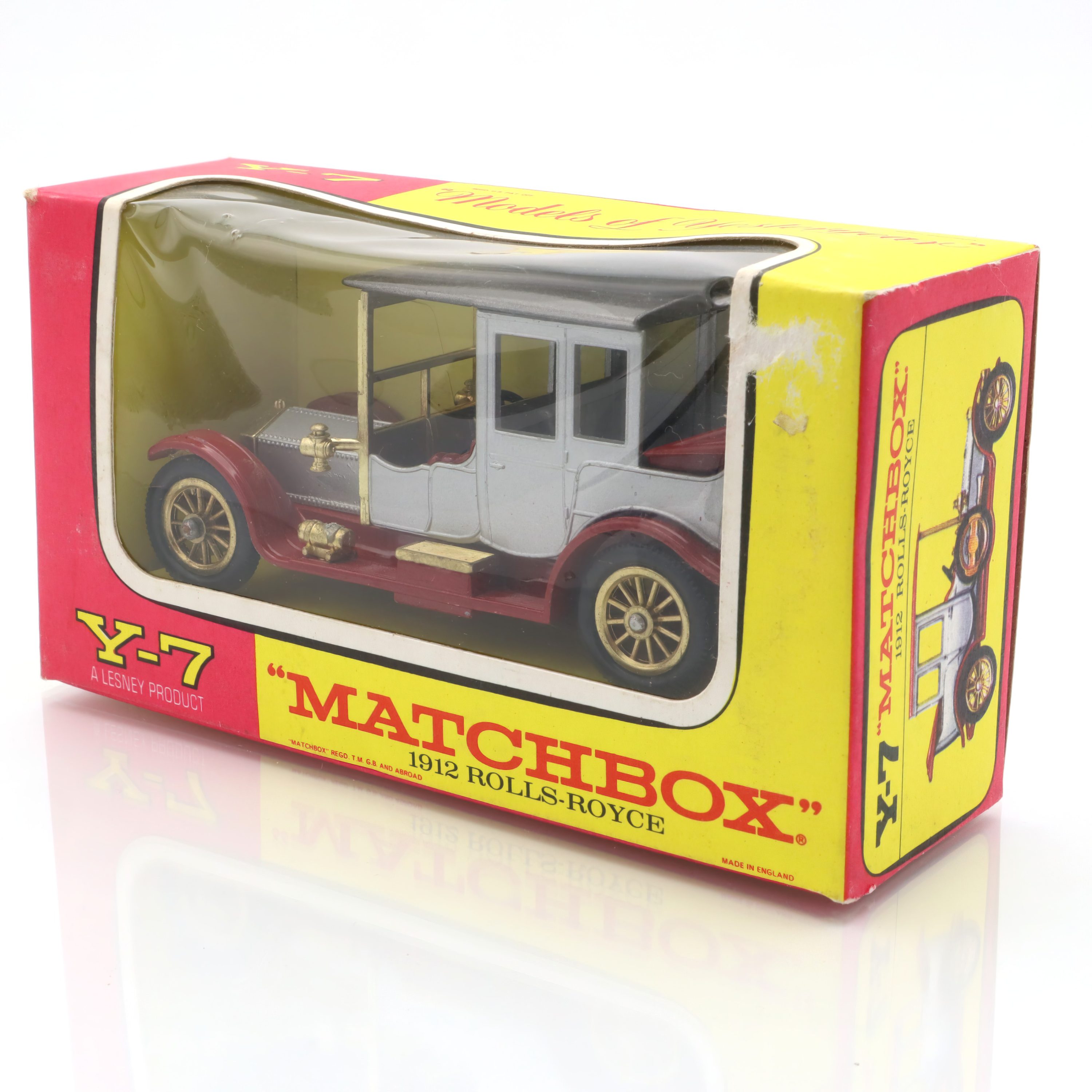 Y-7 1912 Rolls Royce - Vintage Sammlerstück - Druckgussmodell - Klassischer Luxuswagen - Matchbox Modelle Aus Vergangenen Zeiten