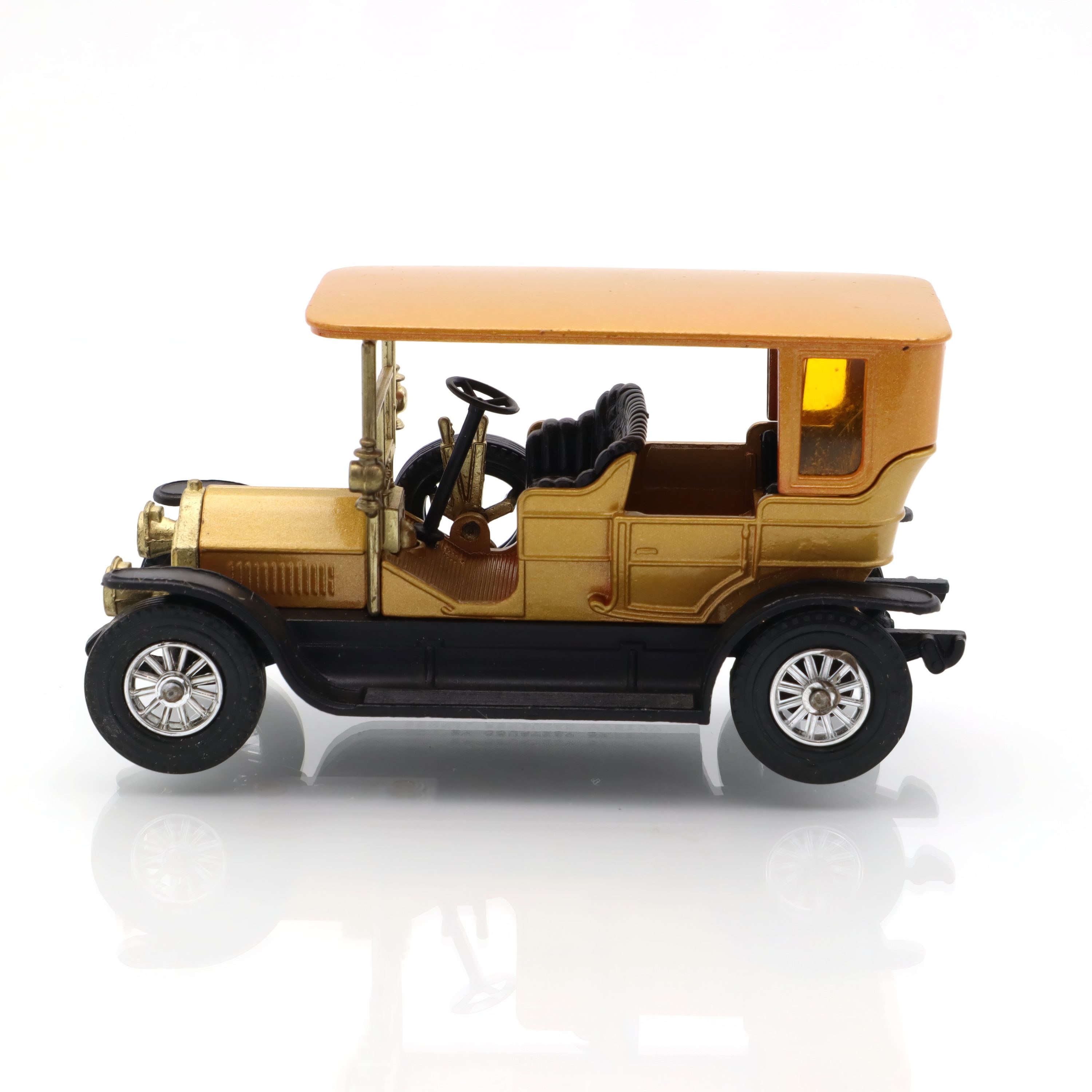 Y-5 1907 Peugeot - Vintage Sammlerstück - Lesney Serie - Blaues Fahrgestell - Cremefarbenes Interieur - Druckguss-Replik
