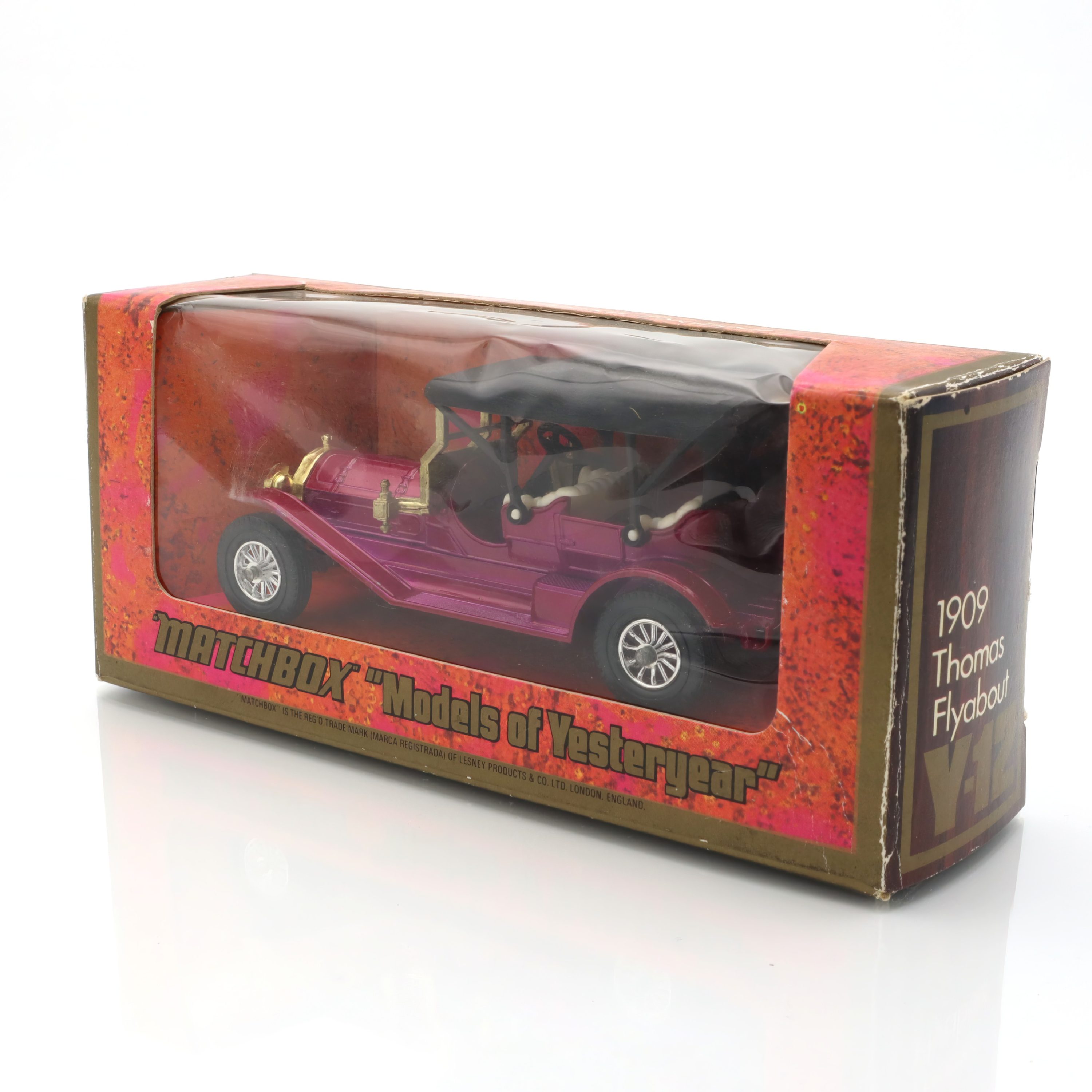 Y-12 1912 Thomas Flyabout - Vintage Sammler-Spielzeugauto - Druckguss-Modellfahrzeug - Antike Matchbox-Serie - Klassisches Ford-Design