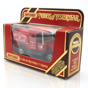 Y-3 Red Crown Benzin-Tankwagen - Vintage Sammlermodell Aus Druckguss - Vom Design Der 1930er Inspiriert - Perfekt Für Oldtimer-Liebhaber