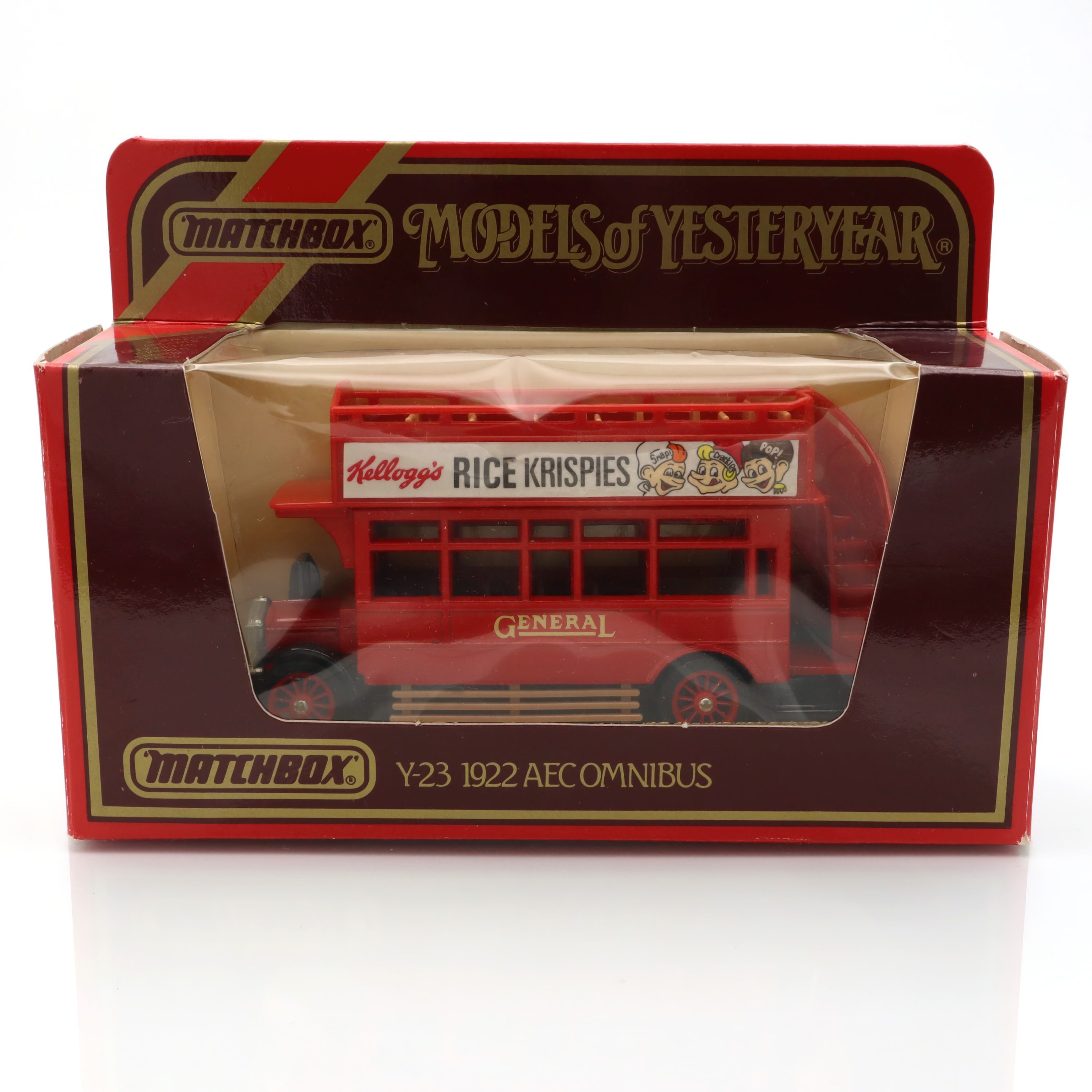 Y-23 AEC Omnibus - Vintage Diecast Modell - Sammleredition - Klassisches Britisches Fahrzeug - Retro Bus Replik