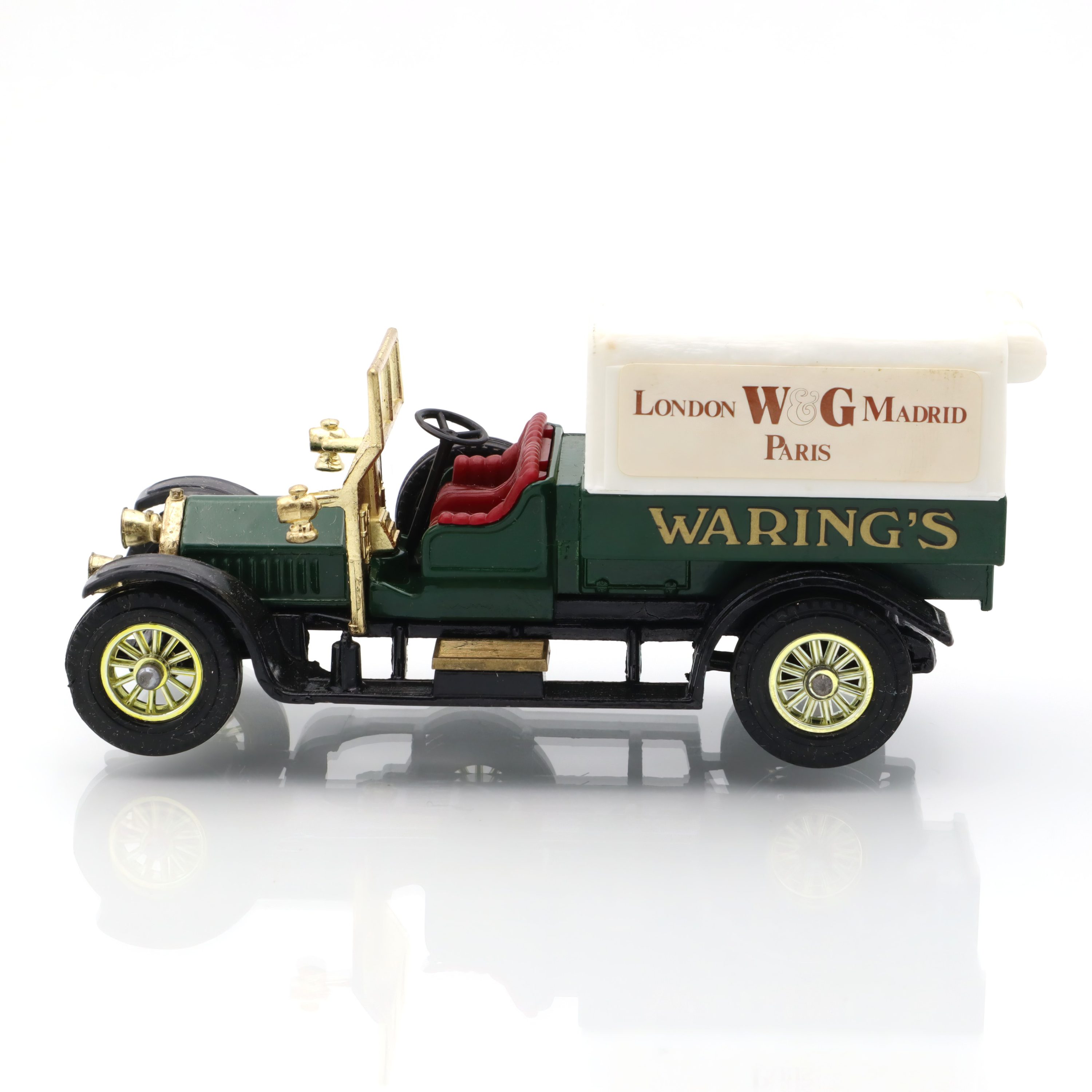 Y-13 Crossley 1918 Warning's Truck - Vintage Druckgussmodell - Matchbox Sammlerstück - Antikes Spielzeugfahrzeug