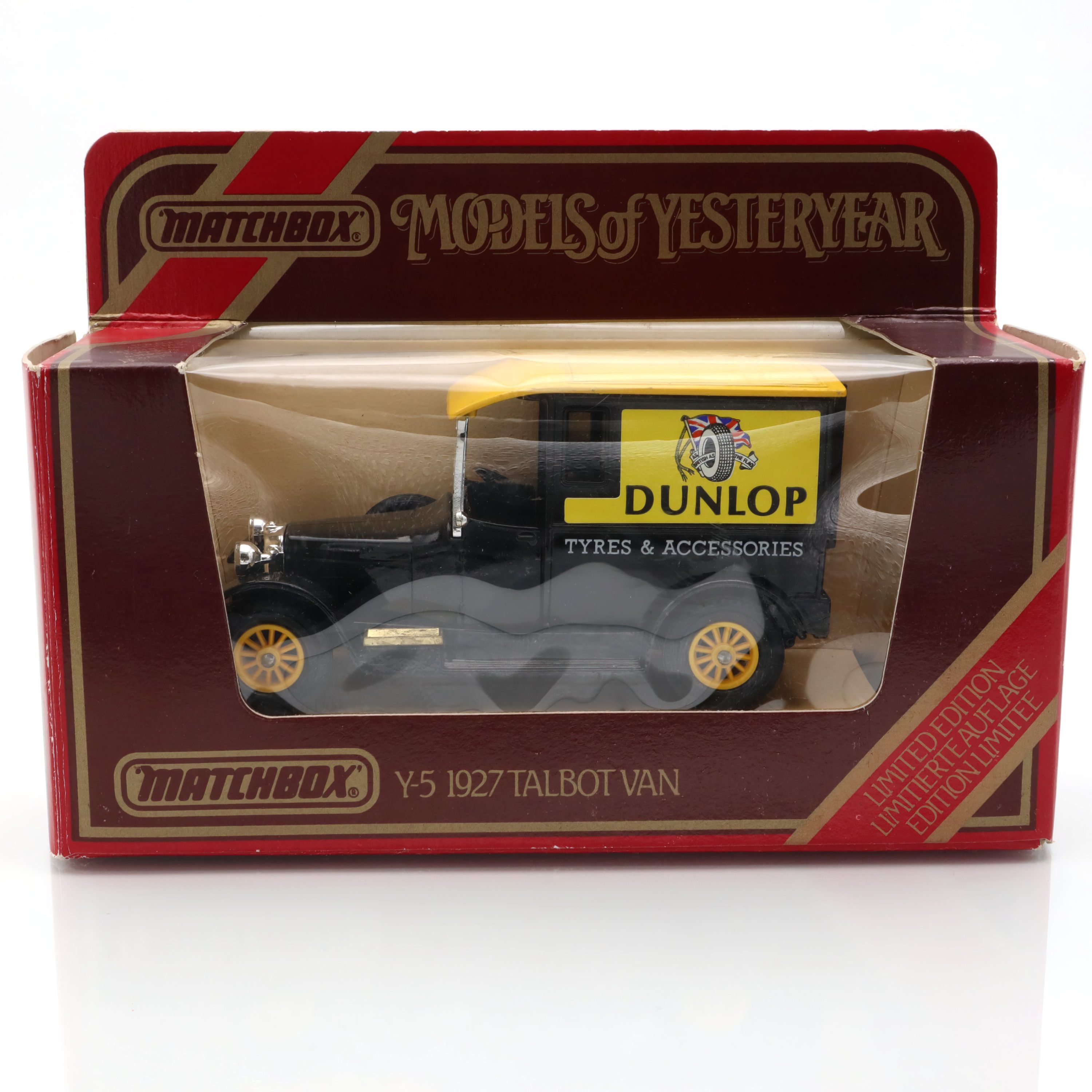 Y-5 Talbot Van Dunlop - Vintage-Sammlerstück - Modell Aus Druckguss - Spielzeug Im Antik-Stil - Matchbox Models Of Yesteryear