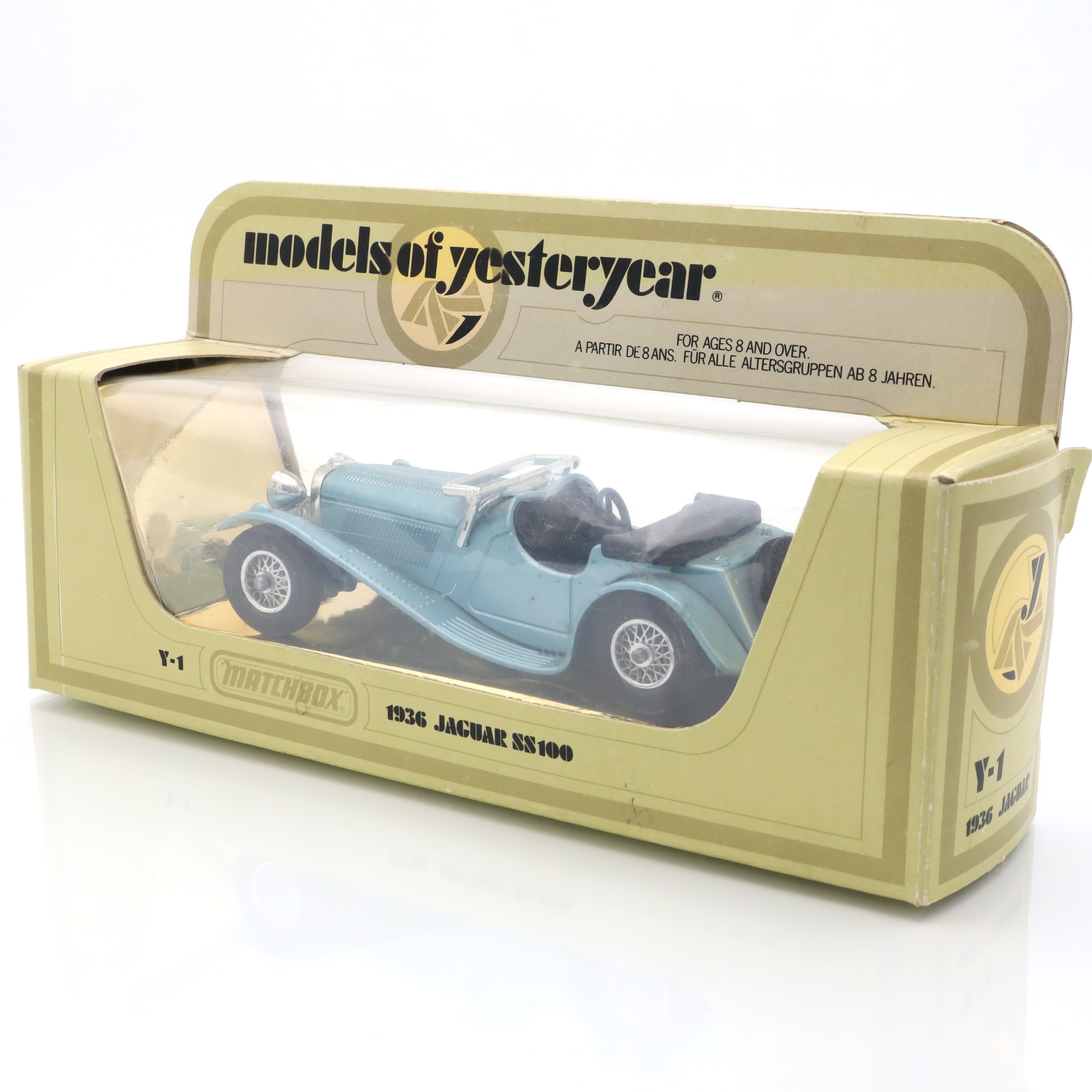 Y-1 1936 Jaguar - Vintage Druckguss-Sammlerstück - Matchbox Modelle Von Gestern - Oldtimer-Replik - Automodell Der 1930er Jahre