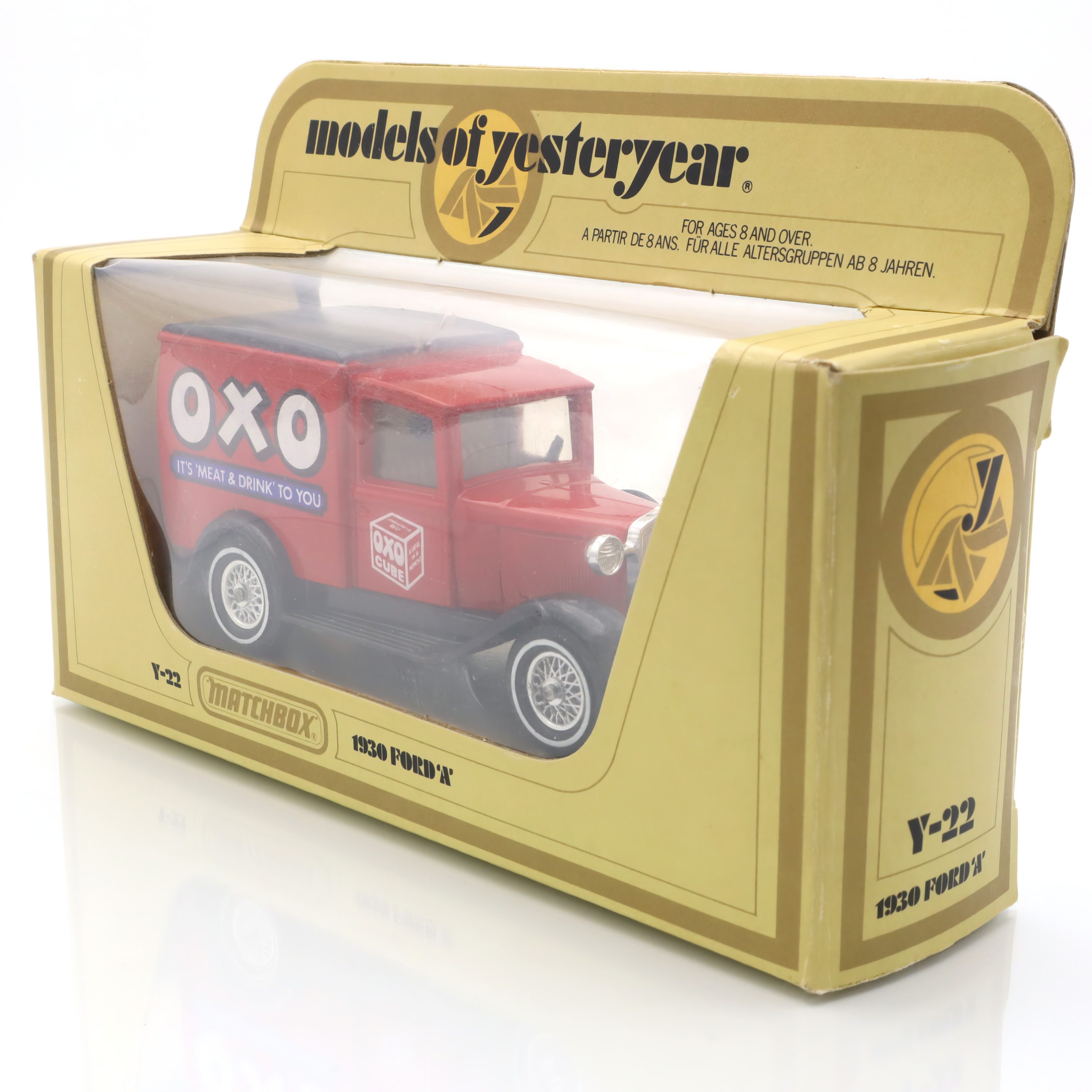 Y-22 Ford-T OXO - Vintage Diecast Sammlermodell - Matchbox Modelle Aus Vergangenen Zeiten - Klassisches Auto Replik