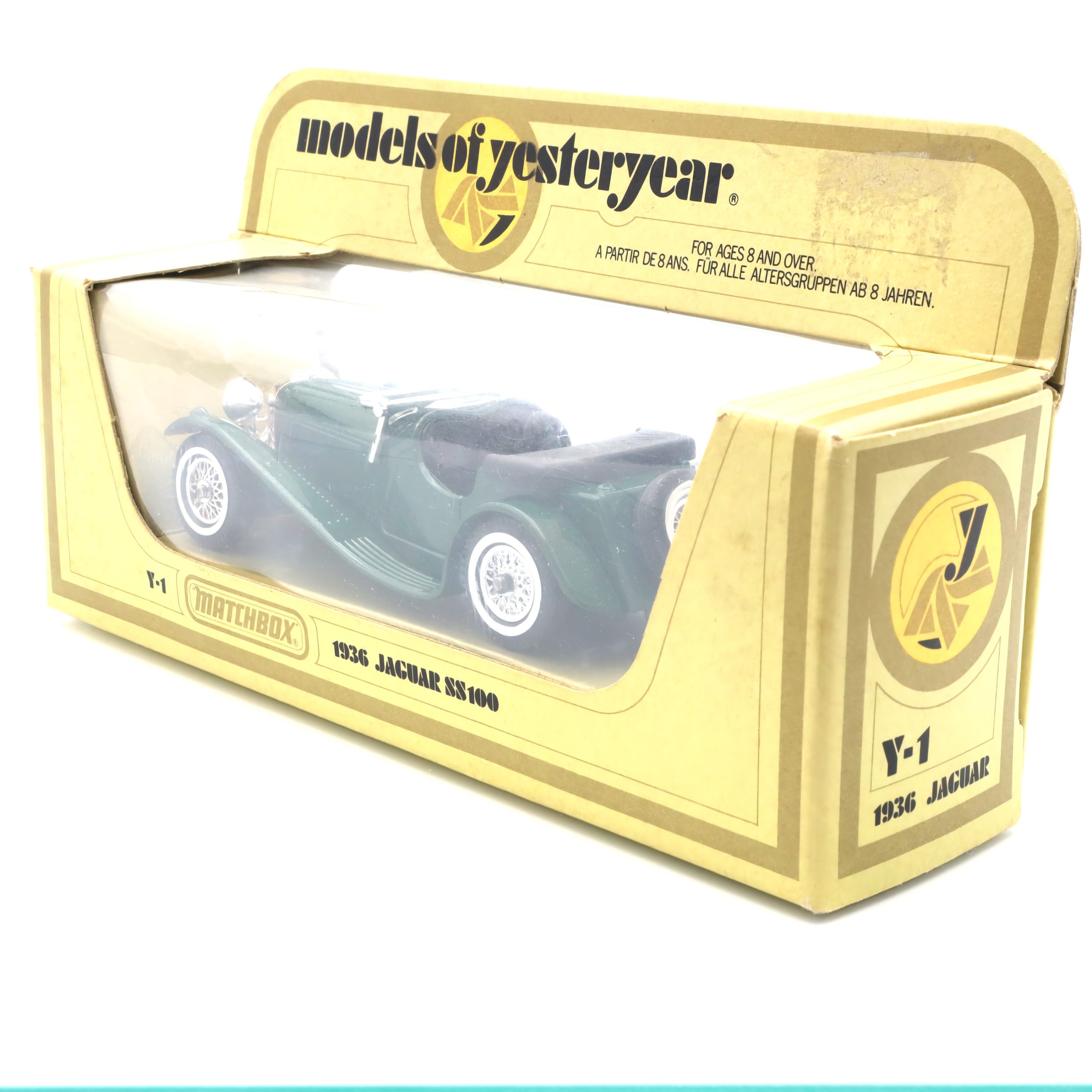 Y-1 Jaguar SS100 - Klassischer Britischer Sportwagen - Vintage Sammlermodell - Modellauto Aus Druckguss - Automobil-Ikone Der 1930er Jahre