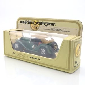Y-8 1945 MG-TC - Vintage Sammlerstück - Matchbox Druckguss Modellauto - Klassischer Britischer Roadster - Retro Spielzeug Zur Ausstellung