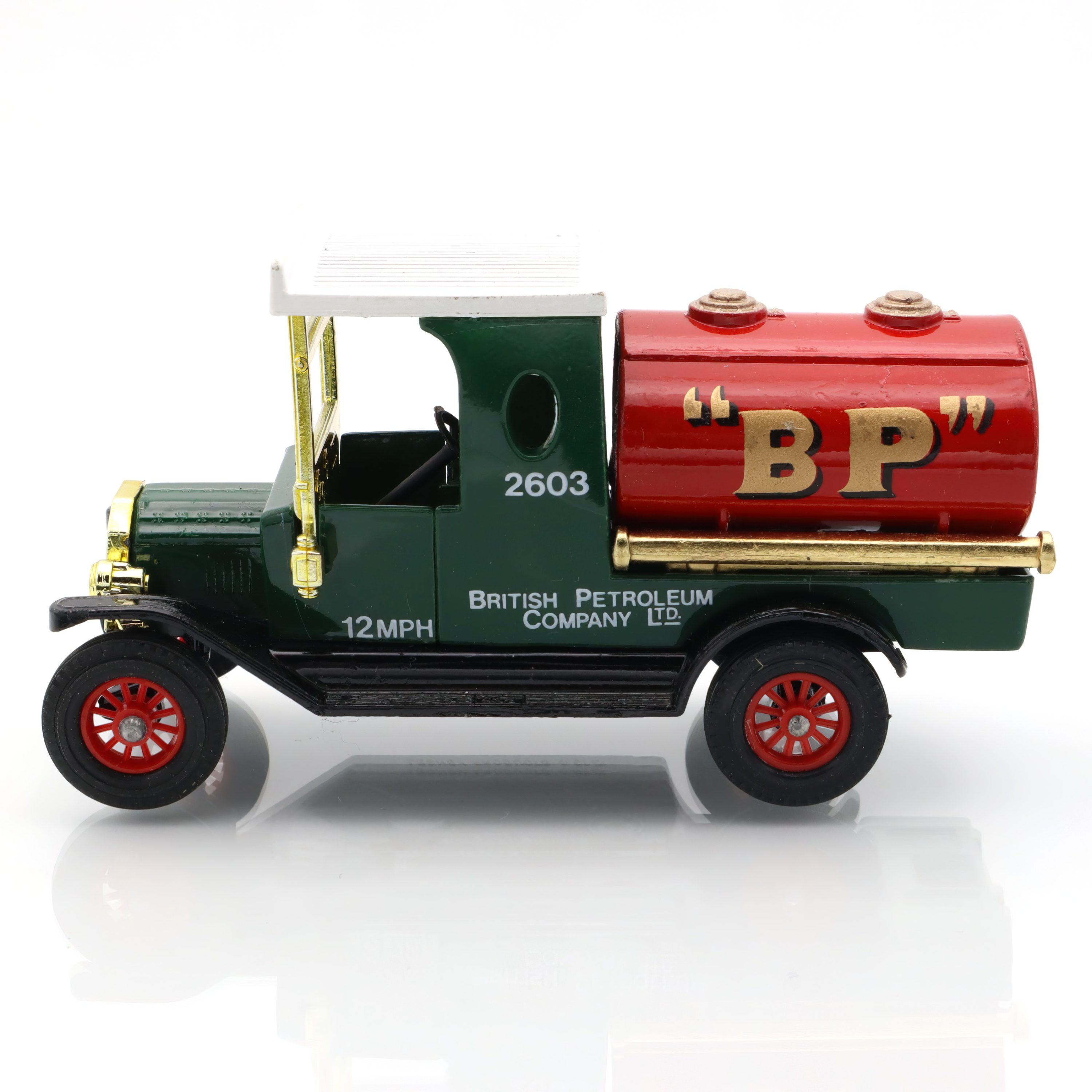 Y-3 1912 Ford Model T BP Tankwagen - Vintage Diecast Sammlerstück - Antikes Spielzeugauto Replik - Klassisches Modellfahrzeug