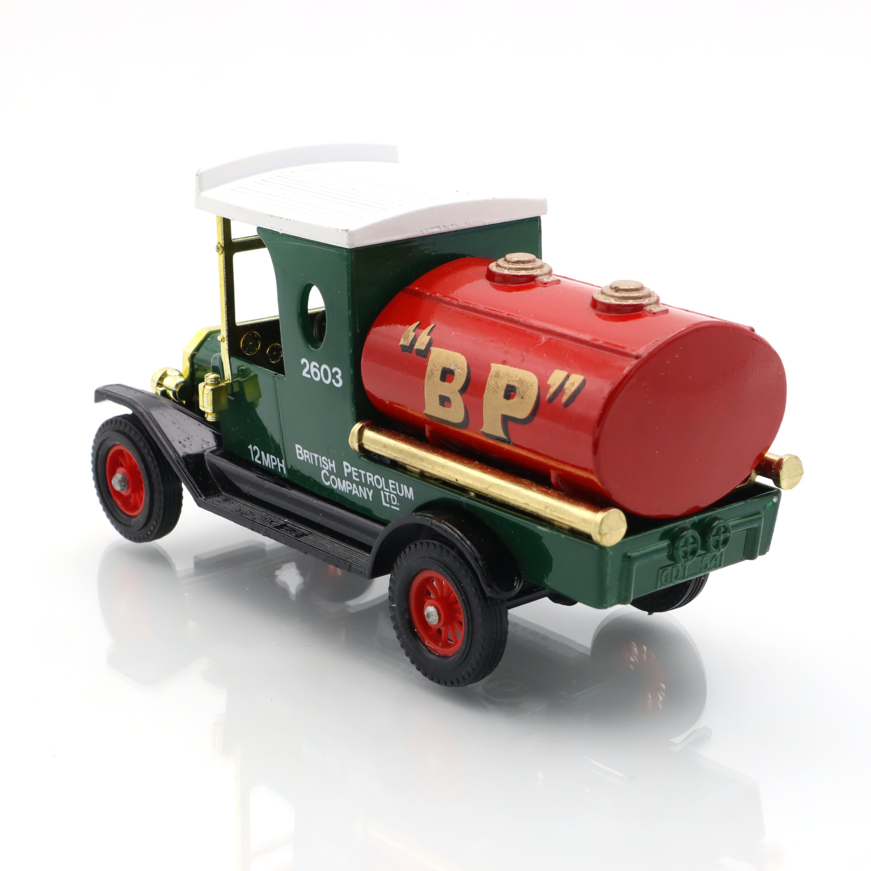 Y-3 1912 Ford Model T BP Tankwagen - Vintage Diecast Sammlerstück - Antikes Spielzeugauto Replik - Klassisches Modellfahrzeug