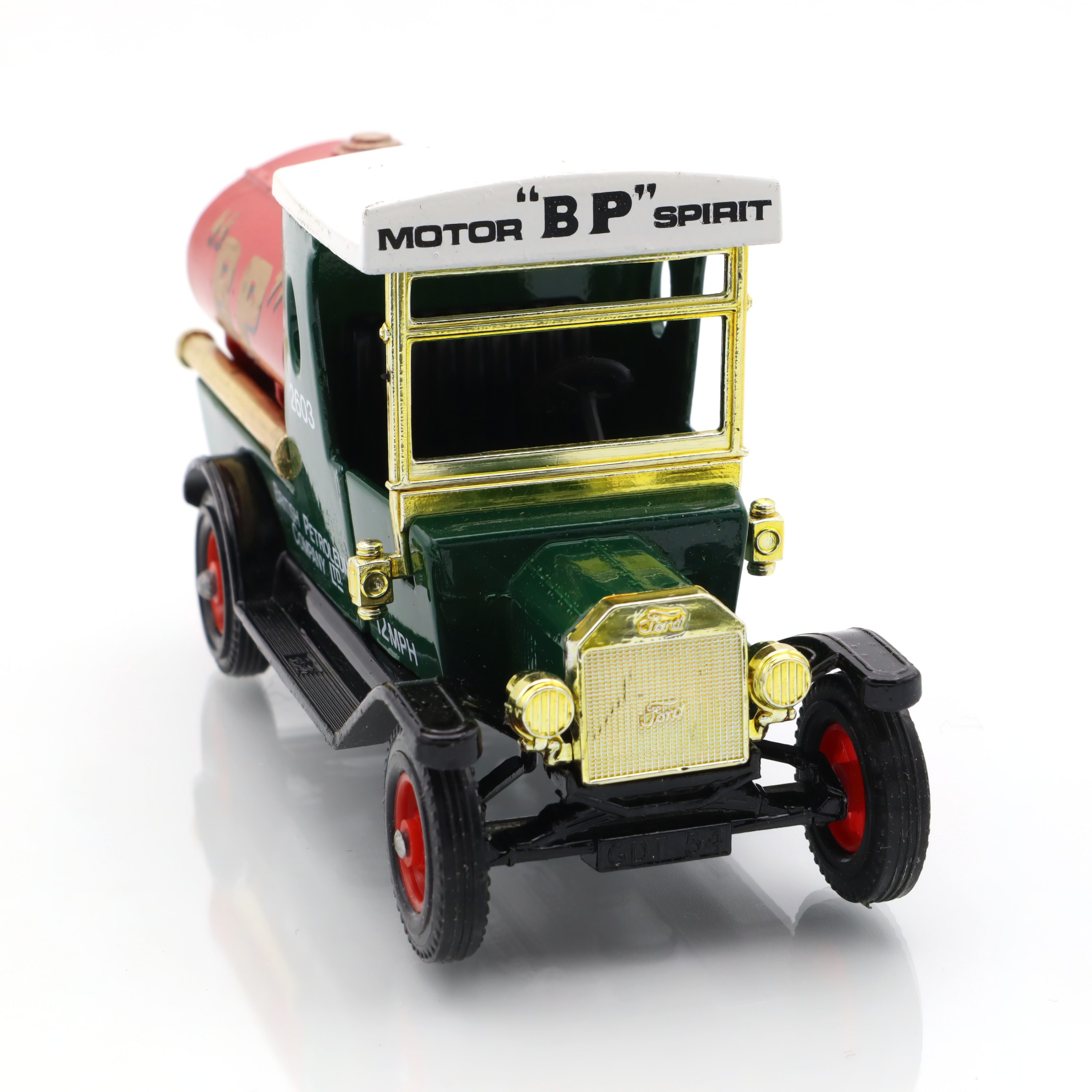 Y-3 1912 Ford Model T BP Tankwagen - Vintage Diecast Sammlerstück - Antikes Spielzeugauto Replik - Klassisches Modellfahrzeug
