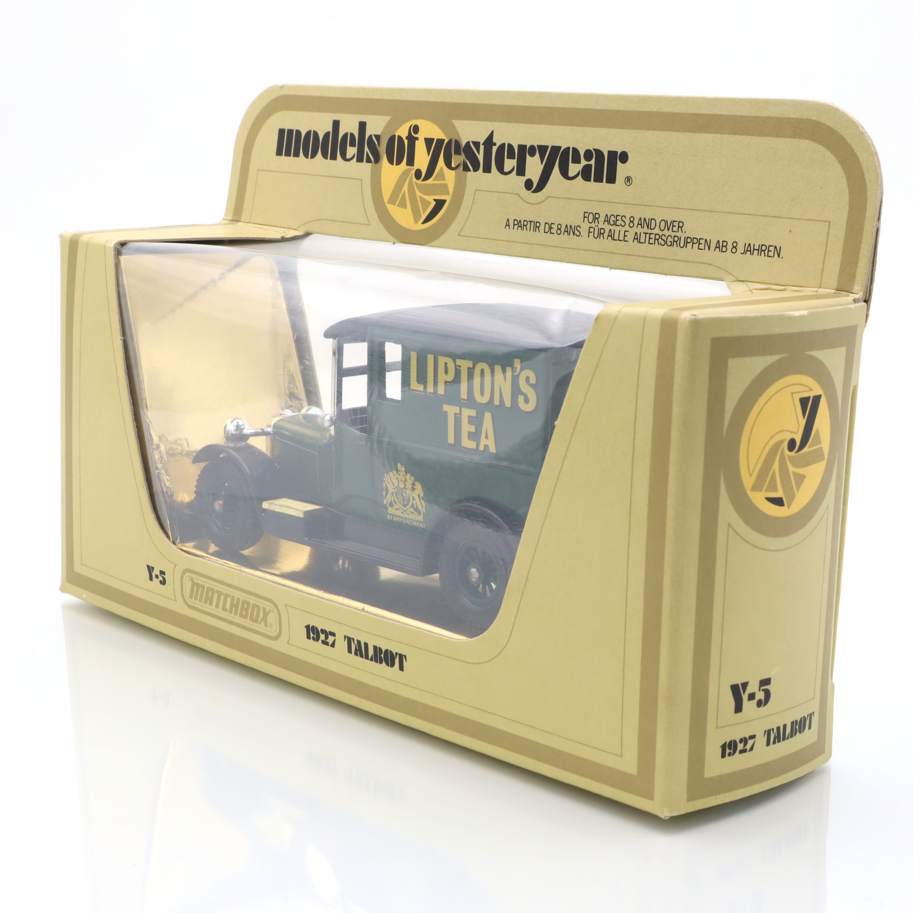 Y-5 1927 Talbot Lieferwagen - Lipton’s Tea - Vintage Druckguss Sammlerstück - Klassischer Britischer Werbe-Lieferwagen