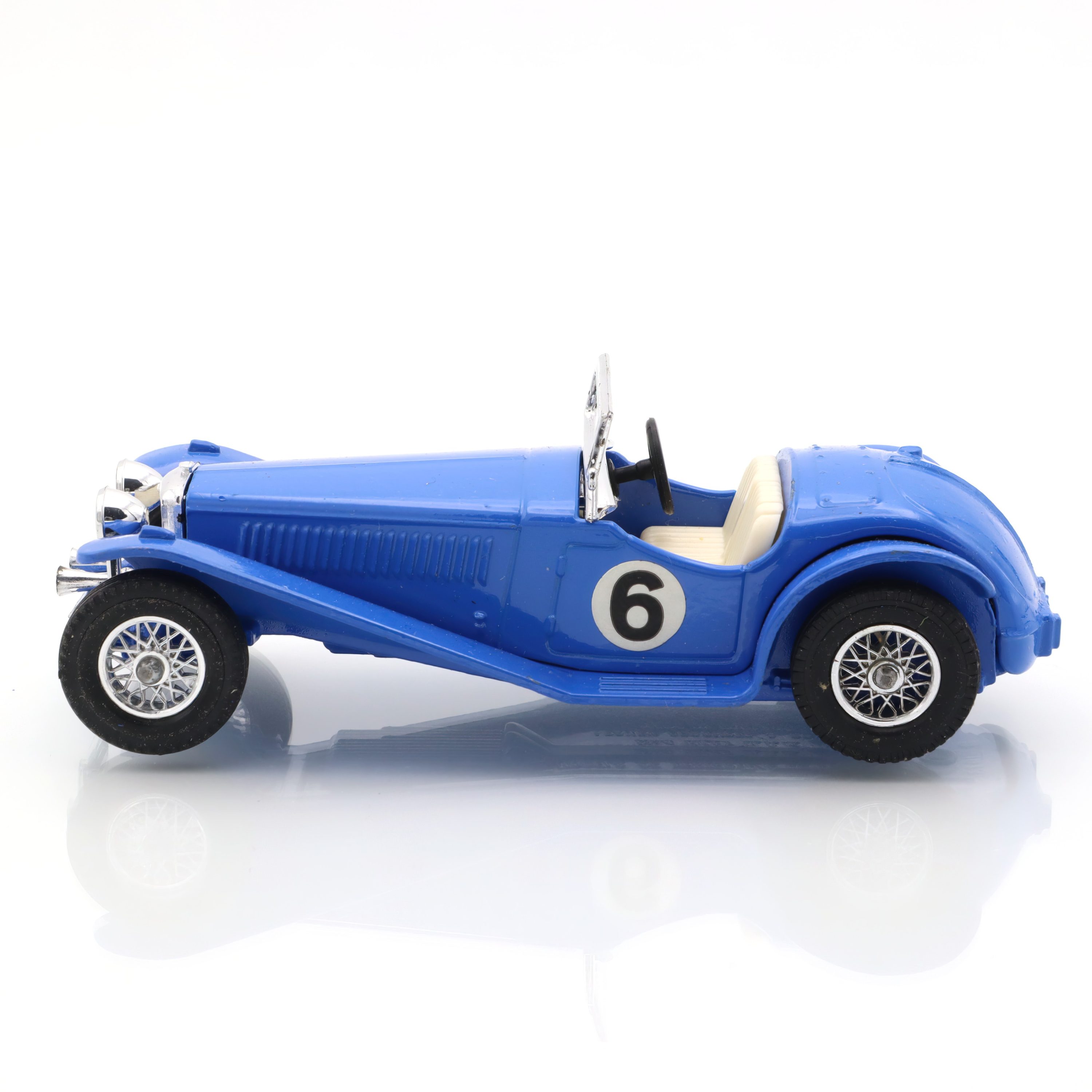 Y-3 1934 Riley MPH Blue Roadster - Diecast-Sammlerstück - Vintage-Spielzeug - Klassische Auto-Replik - Sammlermodell