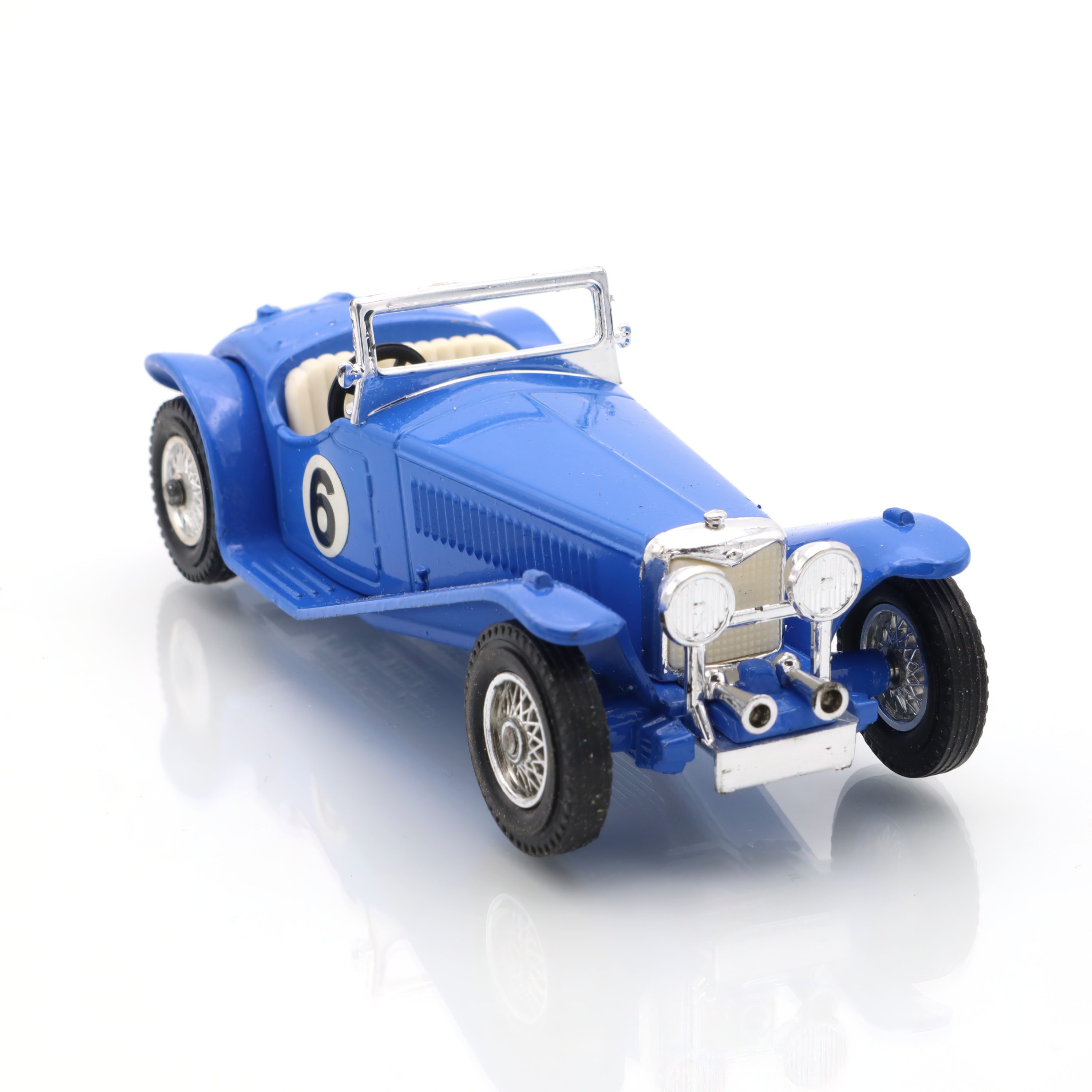 Y-3 1934 Riley MPH Blue Roadster - Diecast-Sammlerstück - Vintage-Spielzeug - Klassische Auto-Replik - Sammlermodell