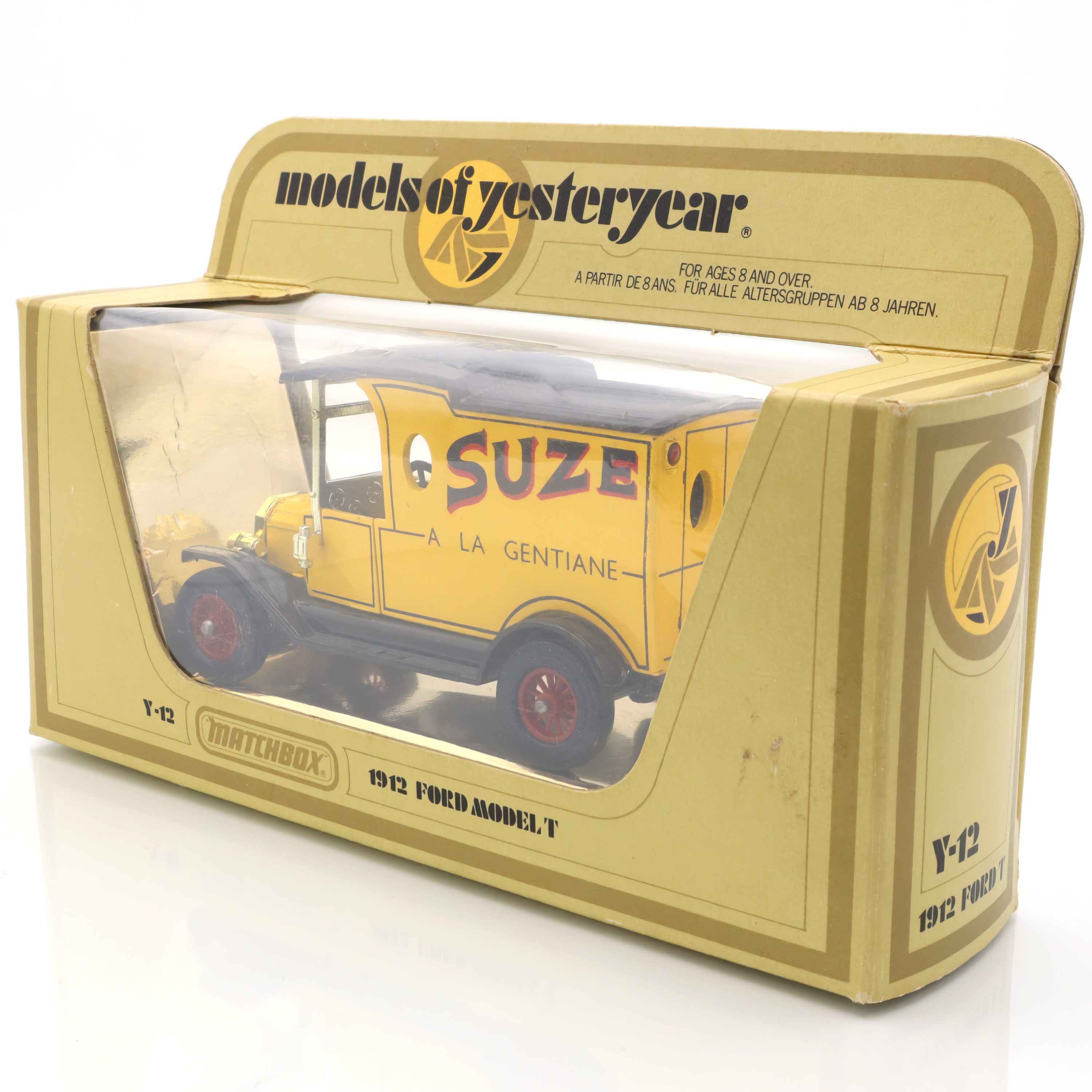 Y-12 1912 Ford Modell T - Suze Van - Druckguss Sammlerstück - Oldtimer Modellauto - Antike Nachbildung - Limitierte Edition
