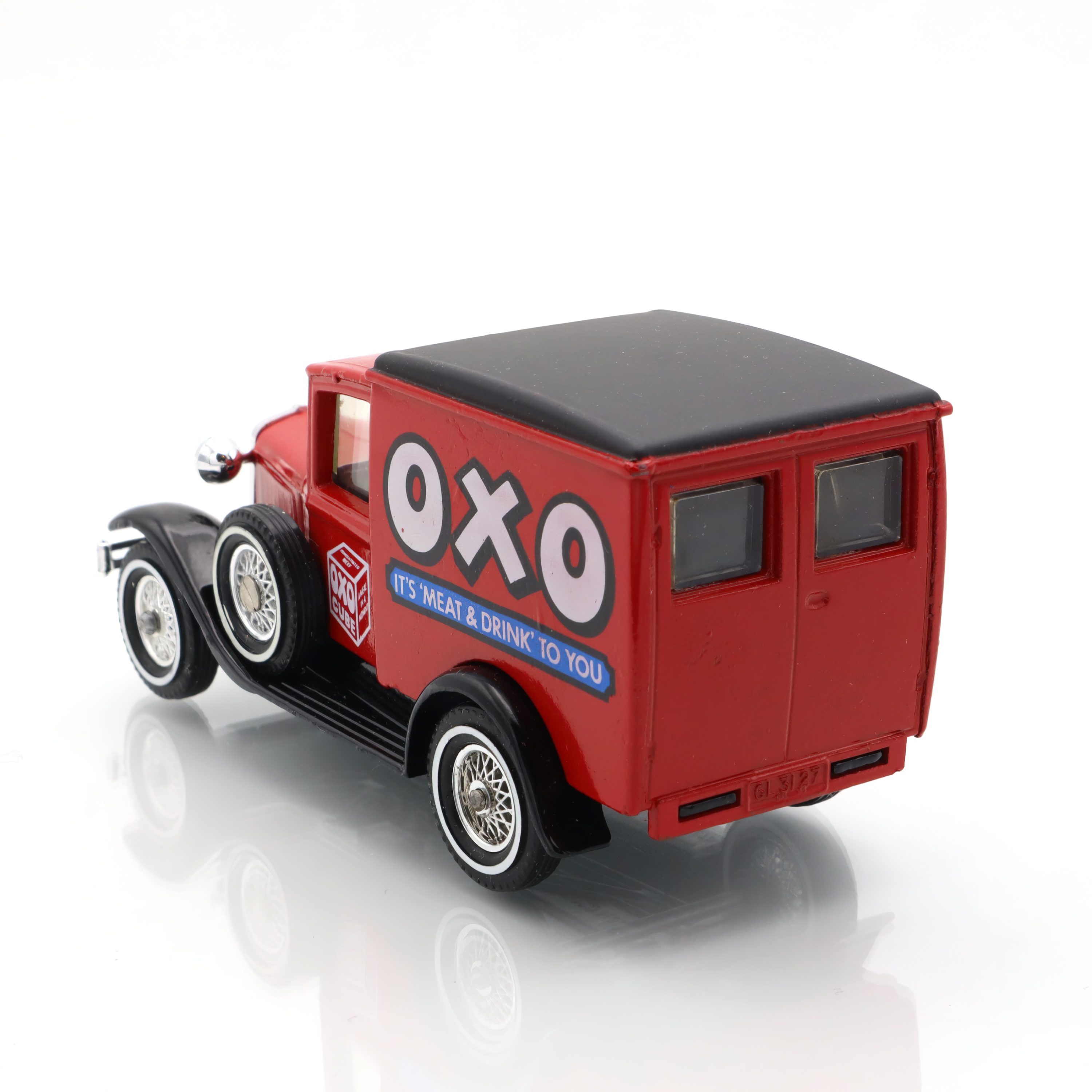Y-22 - 1930 Ford A OXO Lieferwagen - Vintage Druckguss-Sammlerstück - Seltenes Antikes Spielzeugauto - Klassisches Werbemodell