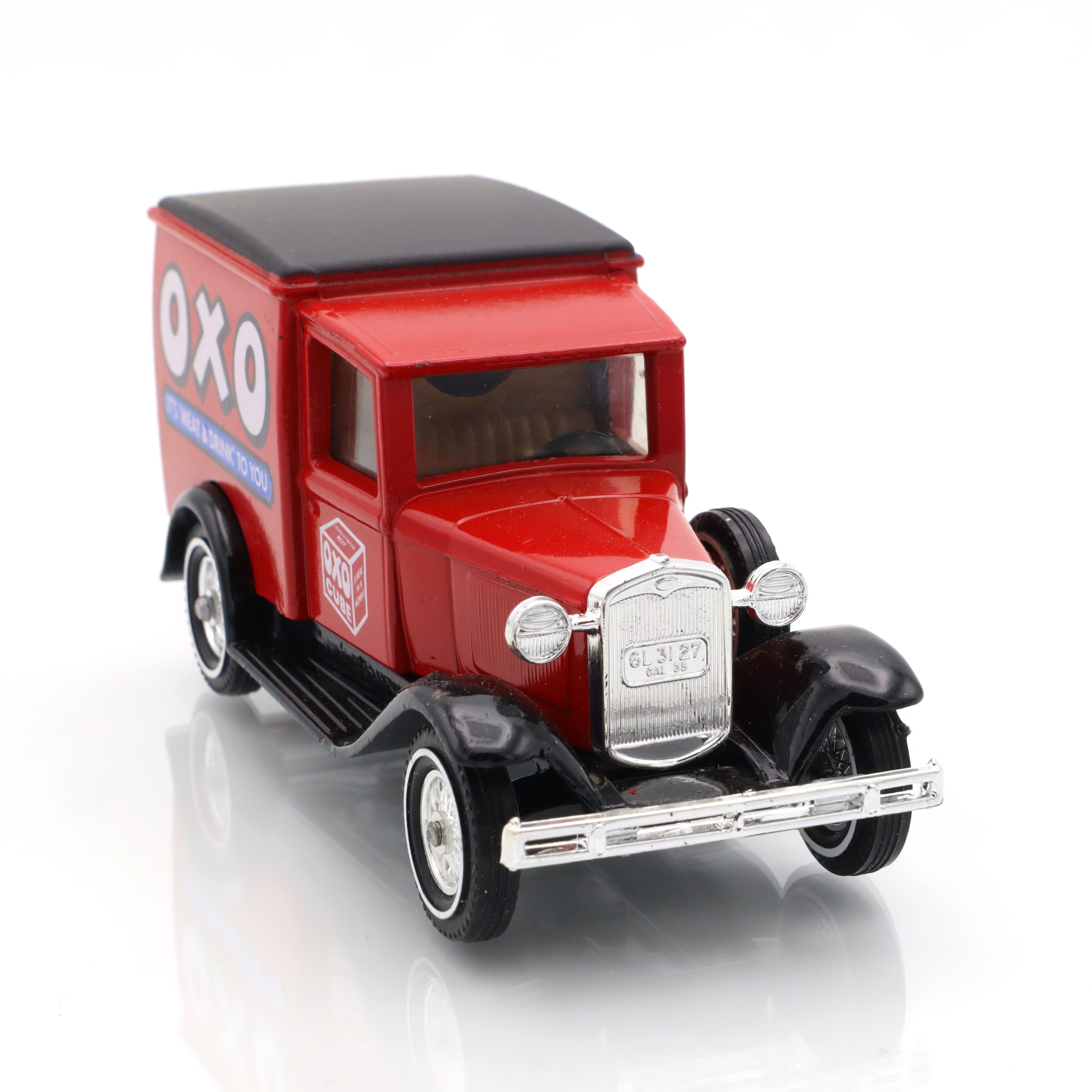Y-22 - 1930 Ford A OXO Lieferwagen - Vintage Druckguss-Sammlerstück - Seltenes Antikes Spielzeugauto - Klassisches Werbemodell
