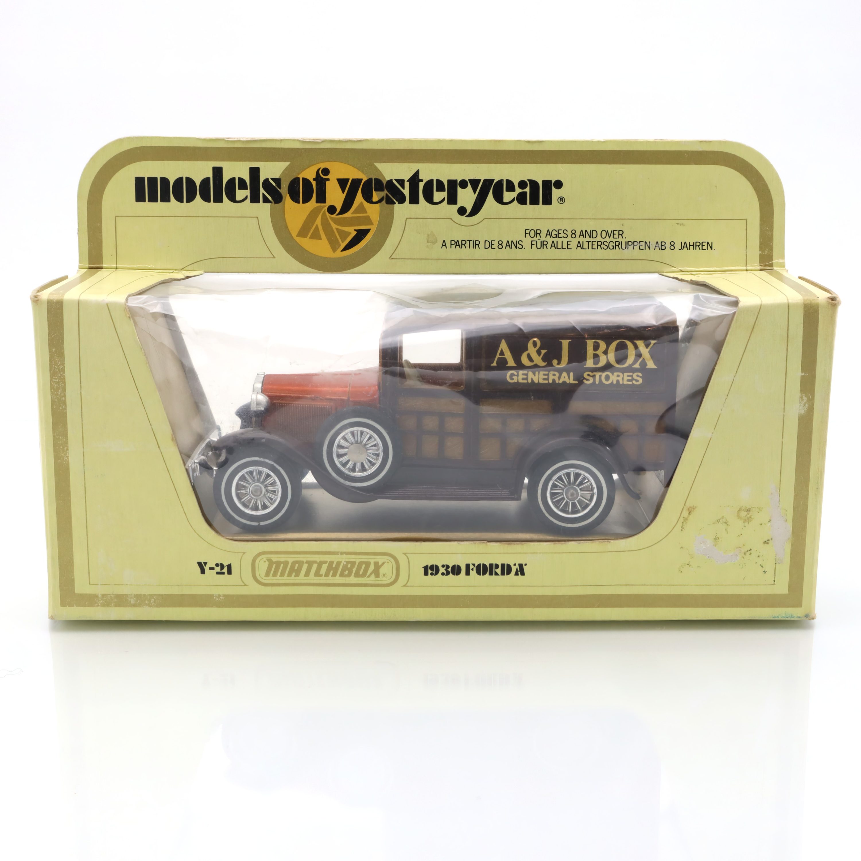 Y-21 1930 Ford A General Stores Lieferwagen - Diecast Sammlermodell - Vintage Spielzeugfahrzeug - Klassischer Modell-Lkw