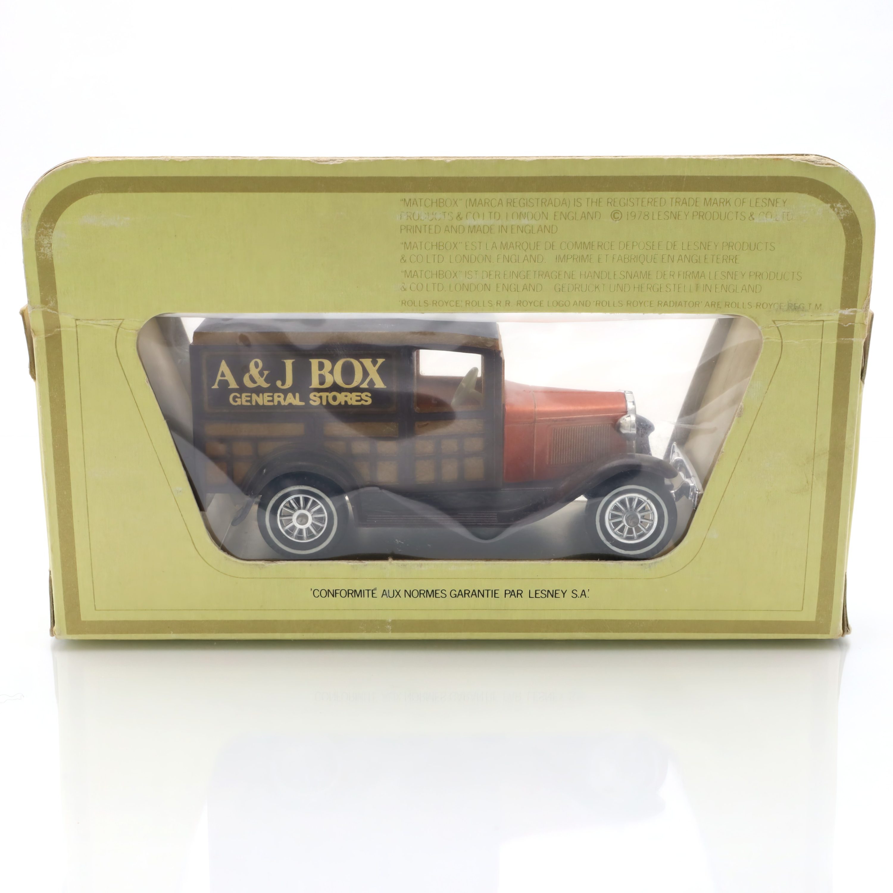 Y-21 1930 Ford A General Stores Lieferwagen - Diecast Sammlermodell - Vintage Spielzeugfahrzeug - Klassischer Modell-Lkw