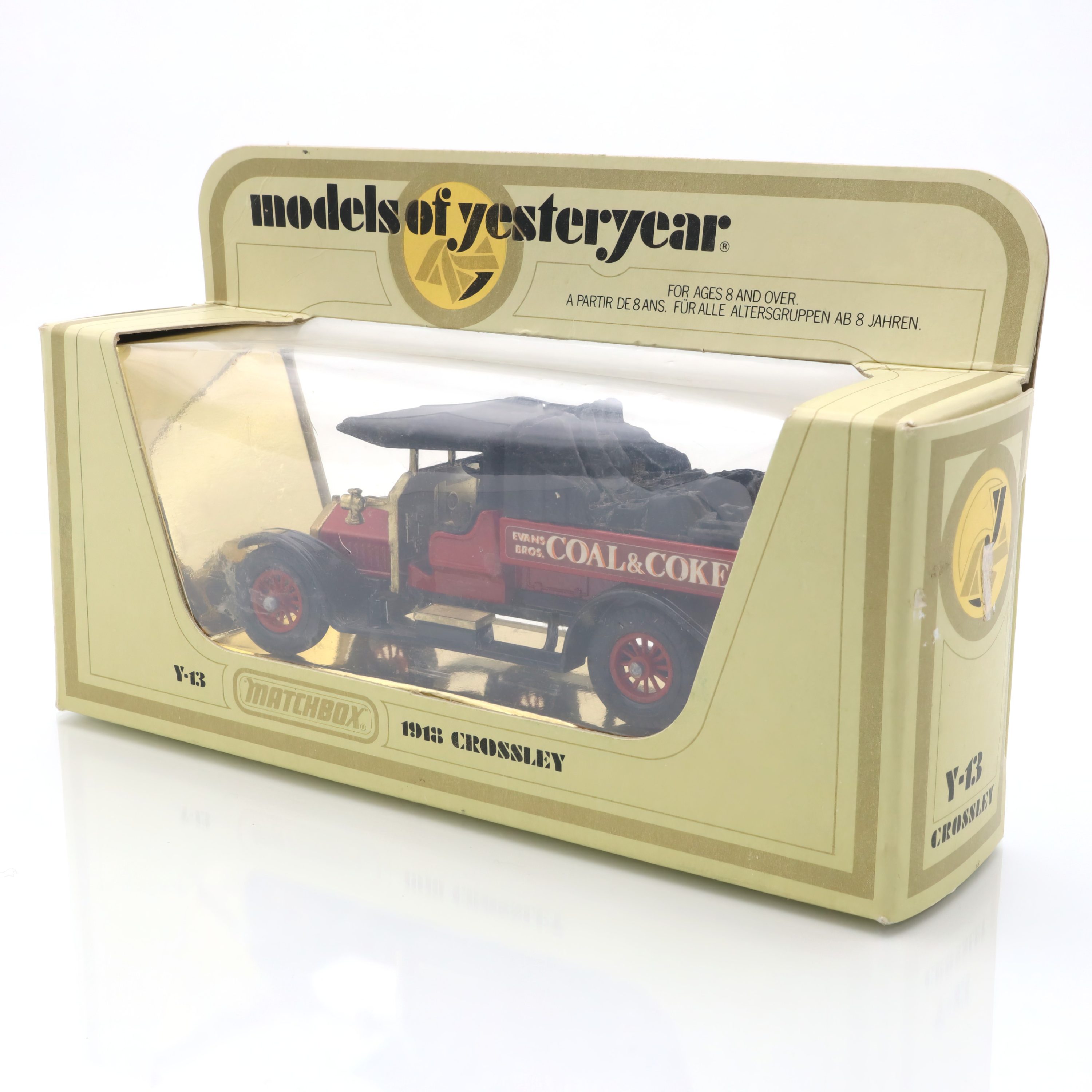 Y-13 1918 Crossley Kohle-Lkw - Vintage Modellauto Aus Metall - Sammler-Spielzeugfahrzeug - Historische Nachbildung Eines Lkw