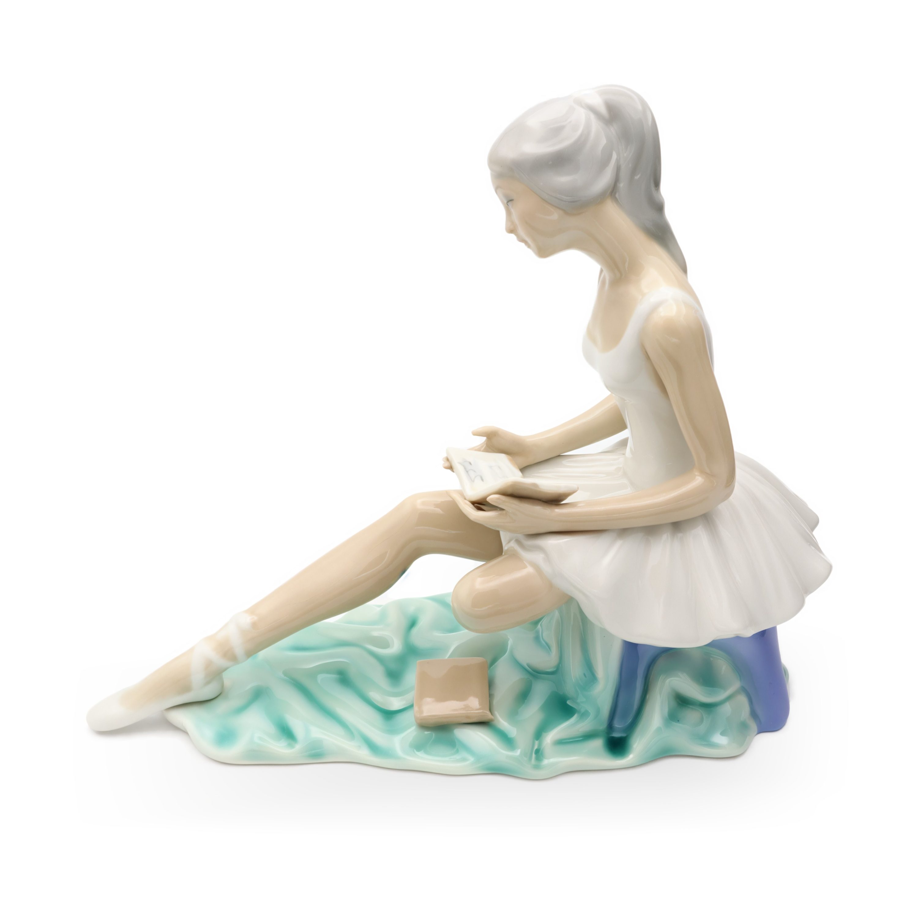 Ballerina Porzellanpuppe - Handgefertigte Tengra Vintage Sammelfigur