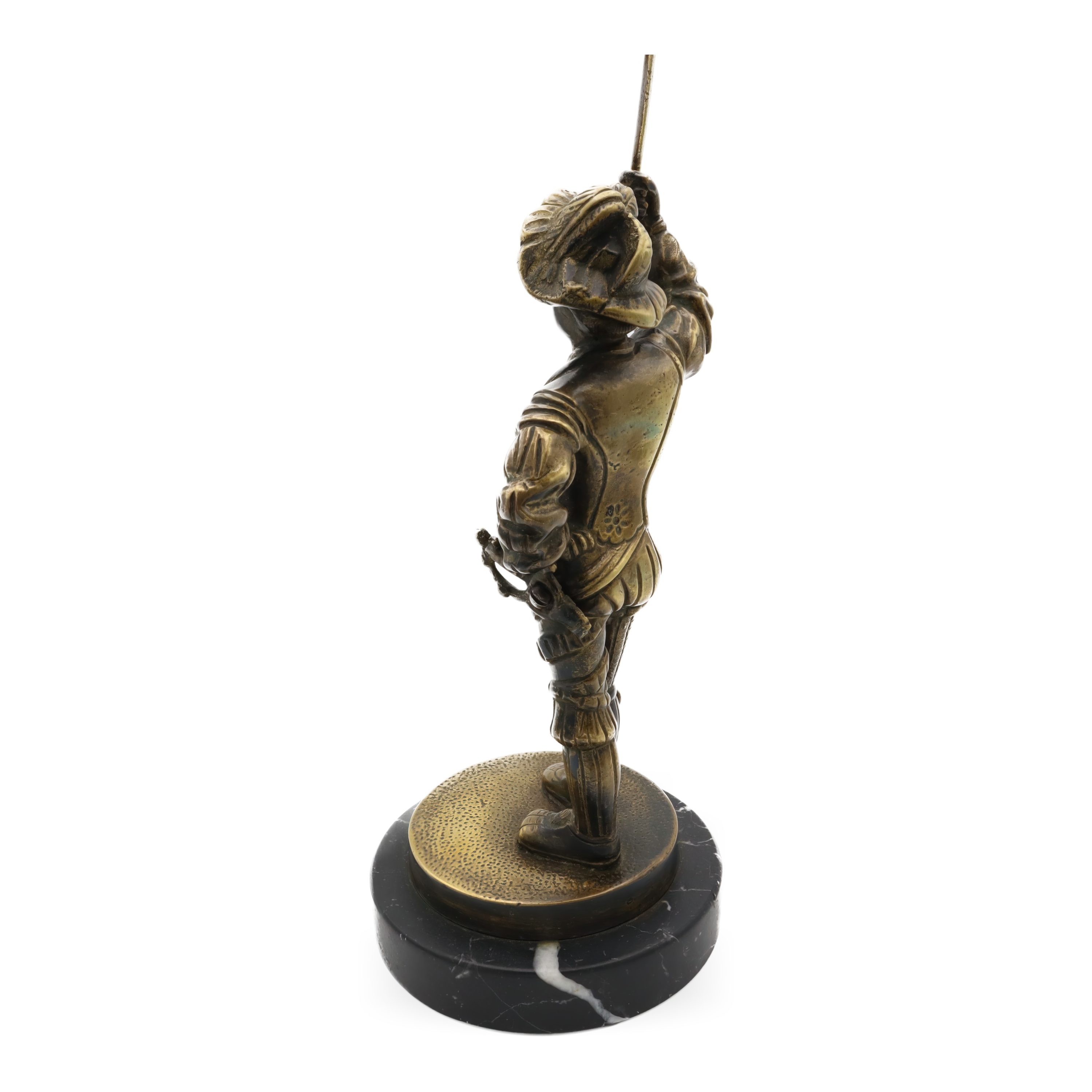 Bronze Mittelalter Soldat Skulptur - Spanischer Ritter In Rüstung - Antike Kriegerfigur - Rustikale Mittelalterdeko