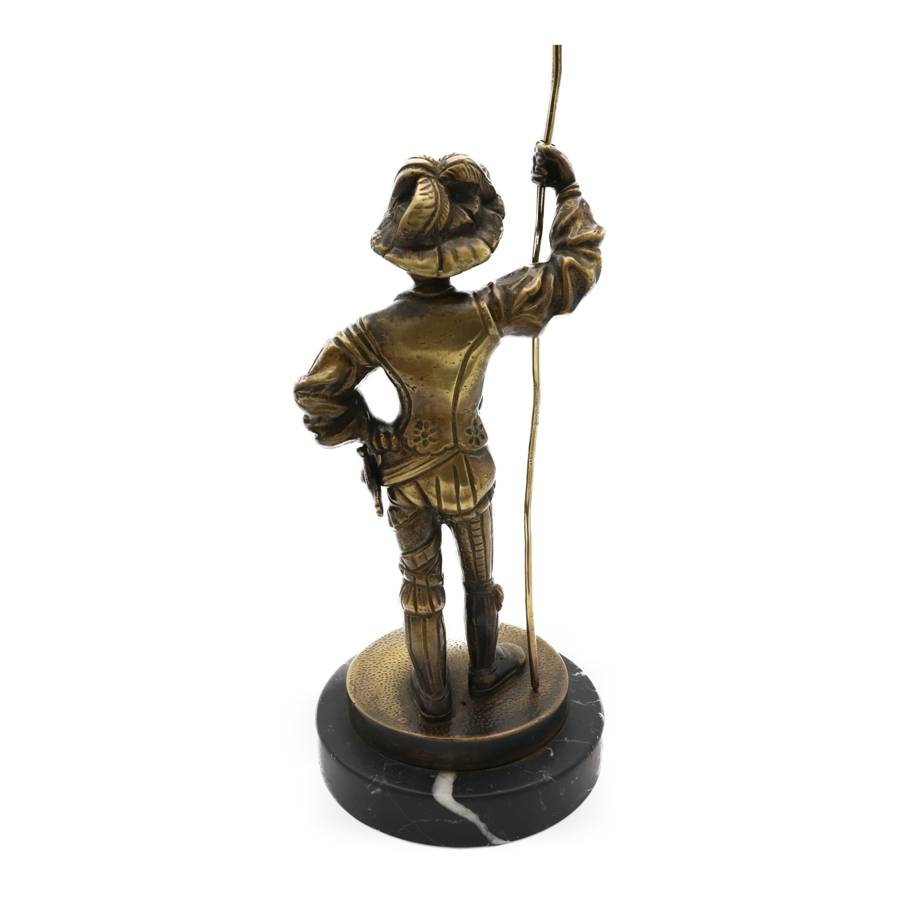 Bronze Mittelalter Soldat Skulptur - Spanischer Ritter In Rüstung - Antike Kriegerfigur - Rustikale Mittelalterdeko