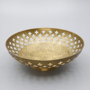 Handgemachter Obstkorb Aus Bronze - Vintage Platte - Spanische Bronze-Servierschale - Rustikales Küchen-Dekor