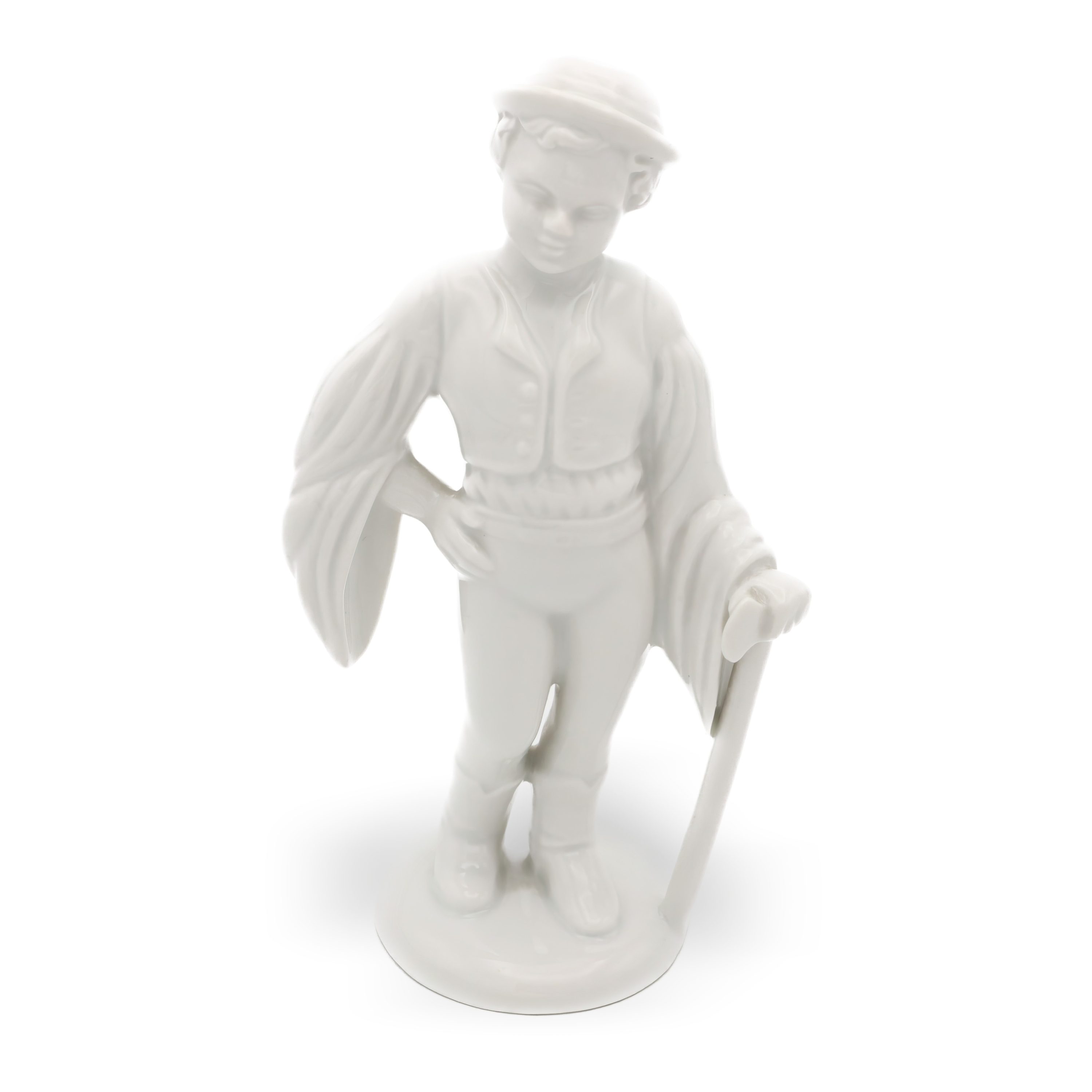 Herend Jungenfigur - Wanderer - Wanderjunge Mit Axt - Handgefertigtes Porzellan - Sammelbare Ungarische Handbemalte Skulptur