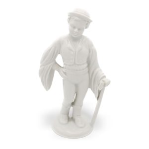 Herend Jungenfigur - Wanderer - Wanderjunge Mit Axt - Handgefertigtes Porzellan - Sammelbare Ungarische Handbemalte Skulptur