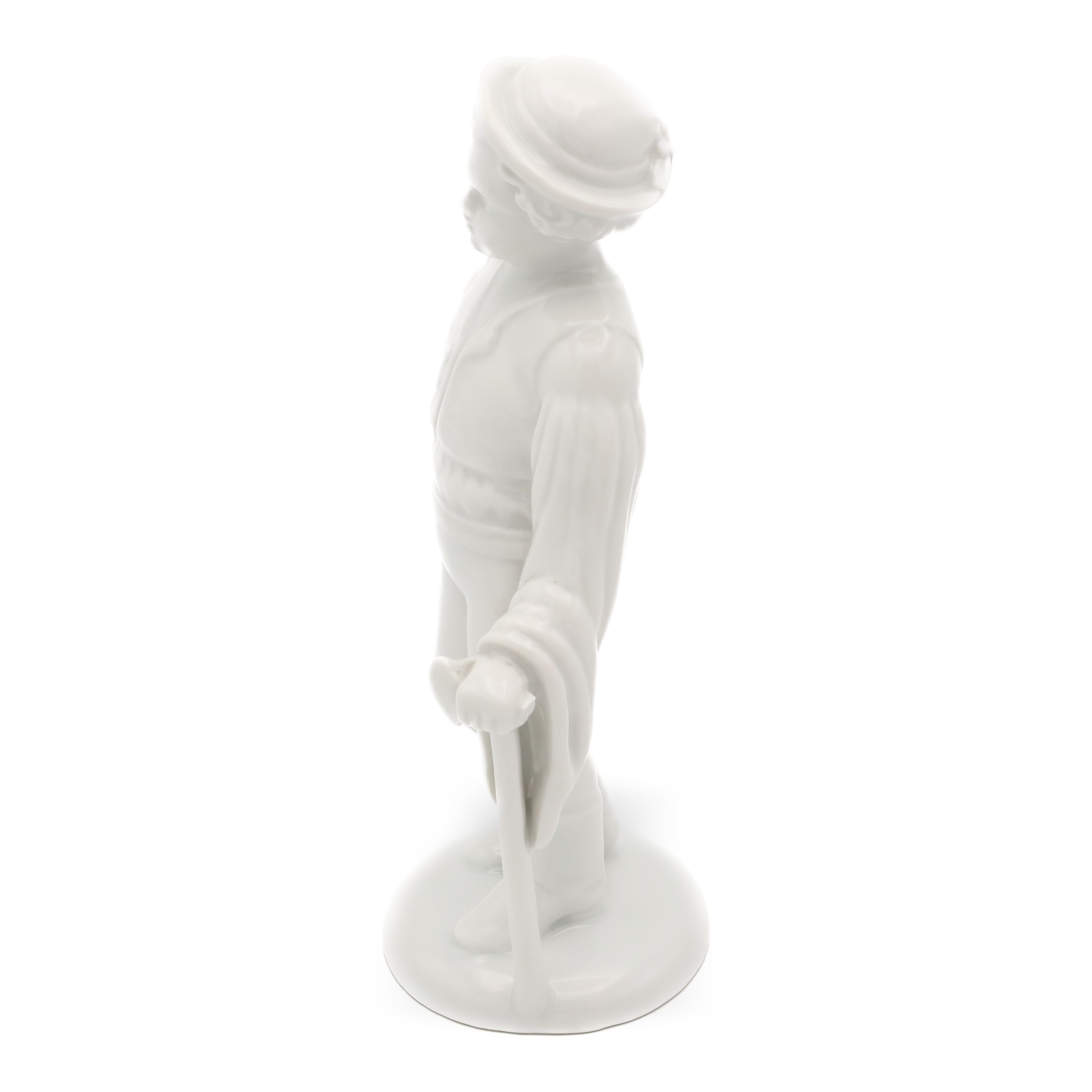Herend Jungenfigur - Wanderer - Wanderjunge Mit Axt - Handgefertigtes Porzellan - Sammelbare Ungarische Handbemalte Skulptur