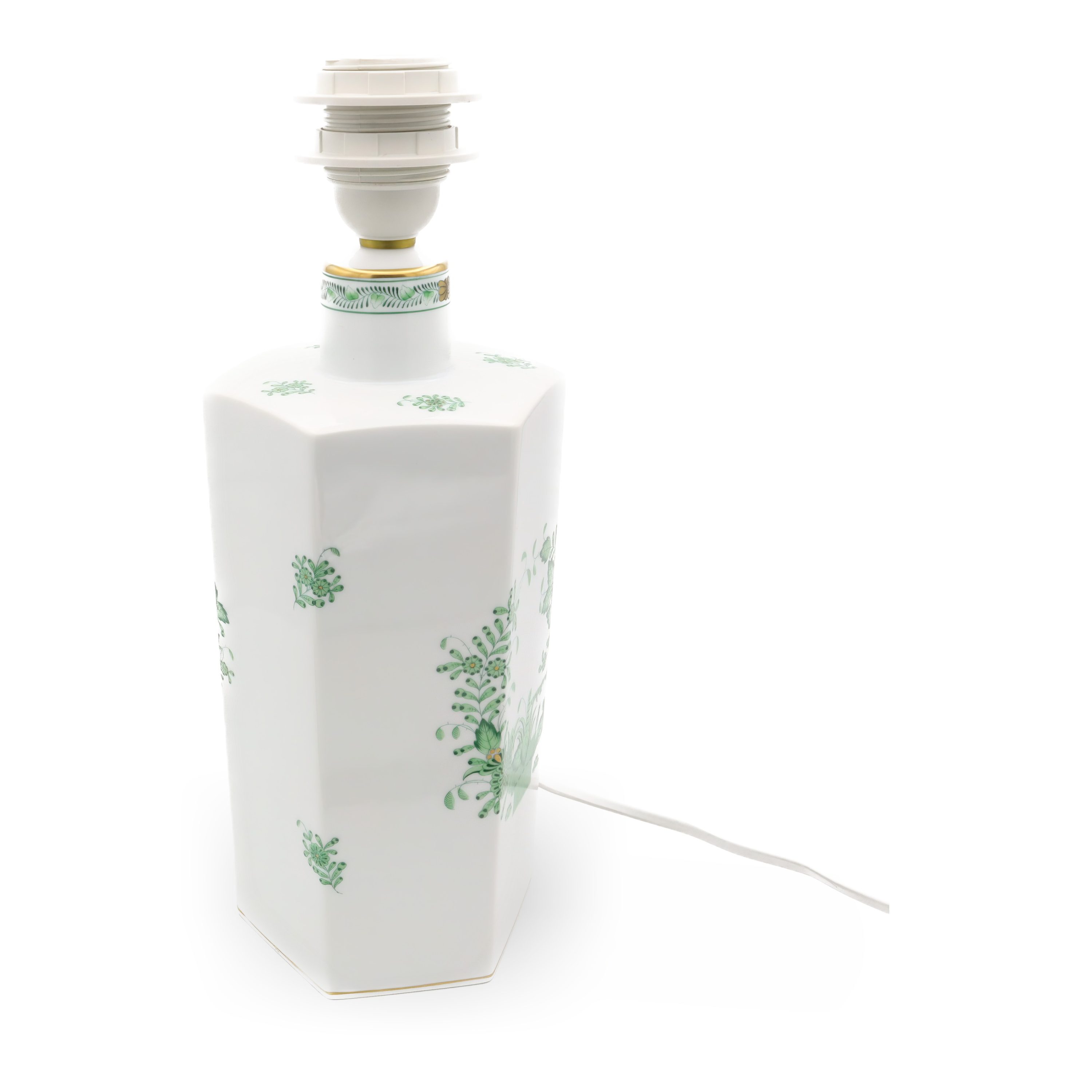 Herendi Lampen - Paar Vintage Tischlampen Aus Porzellan - Handbemalte Herend Lampe - Antike Keramikbeleuchtung