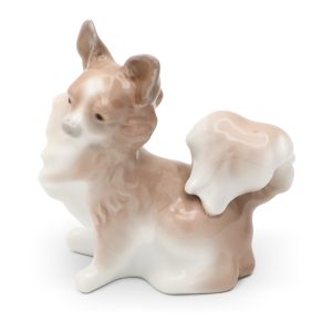 Lladro Hund Auslaufmodell Figur Sammlerstück Porzellan Statue Schmuck Dekoration