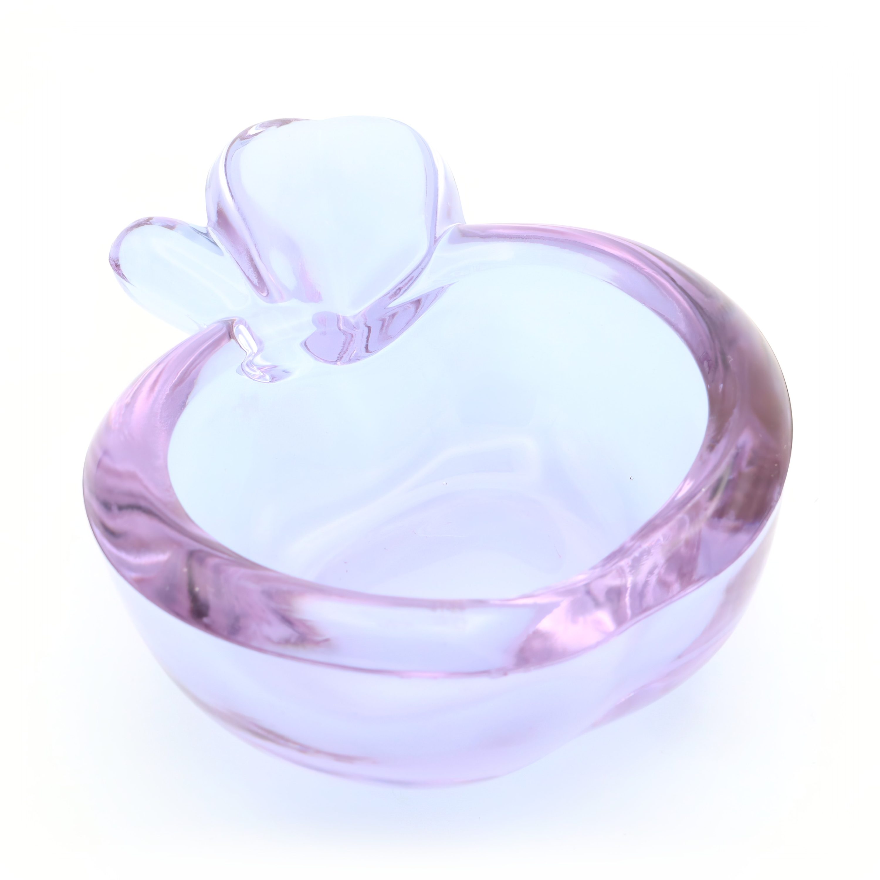 Murano Glas Aschenbecher Apfel - Mundgeblasene Kristall Schale - Vintage Wohnaccessoire - Handgefertigte Italienische Glaskunst