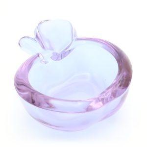 Murano Glas Aschenbecher Apfel - Mundgeblasene Kristall Schale - Vintage Wohnaccessoire - Handgefertigte Italienische Glaskunst