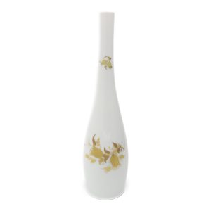Rosenthal Vase - Vintage Porzellan Weiß Golde Rosenthal Studio Vase - Handbemalte Keramik - Elegantes Mid-Century Dekorstück
