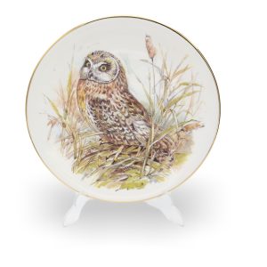 Royal Grafton Dekor Teller - Porzellan Die Eulen Kollektion - Edle Keramik - Vintage Dekorativer Wandteller