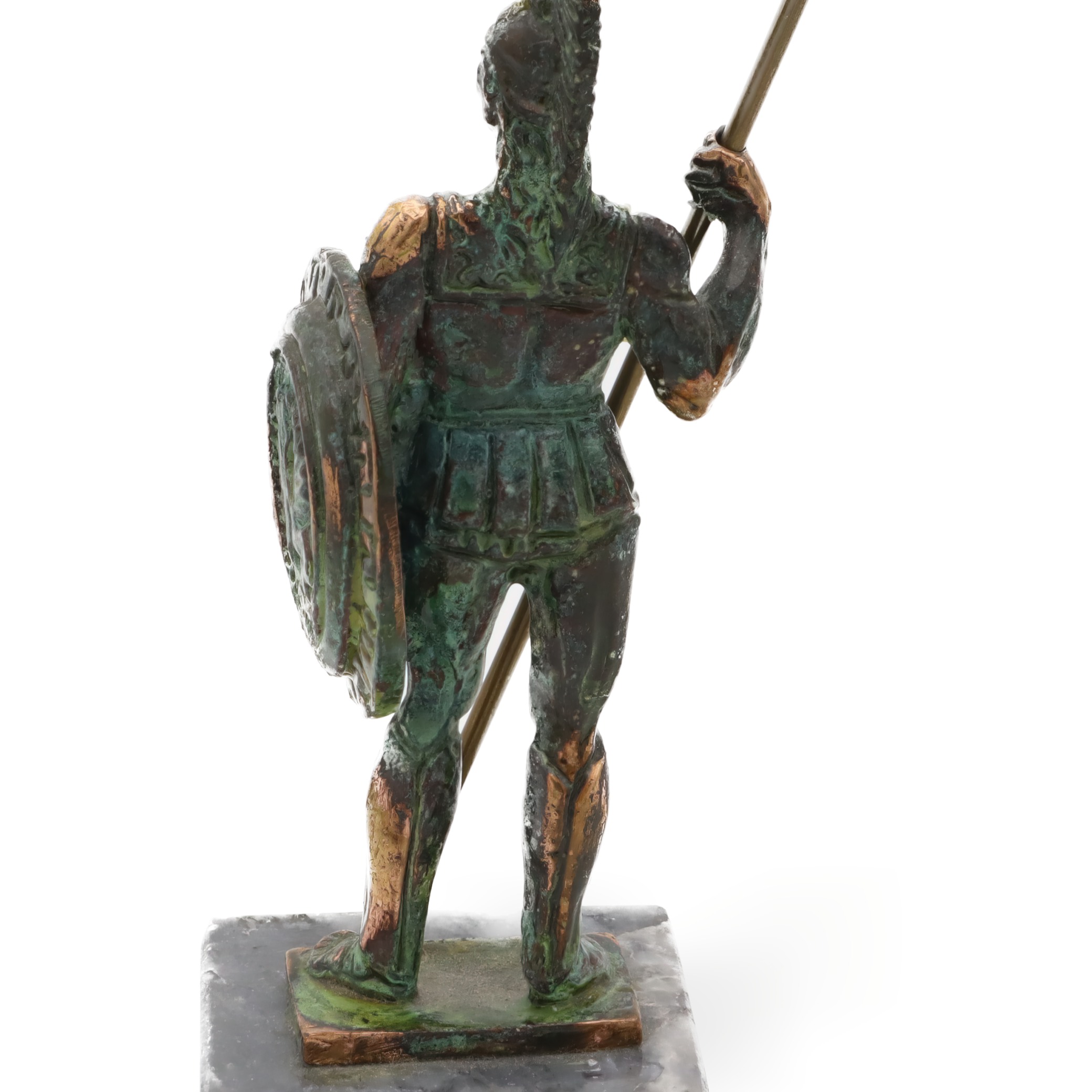 Spartaner Krieger Bronze Statue - Vintage Dekoration - Griechische Mythologie Kunst - Antike Krieger Skulptur - Bronze Wohnakzent