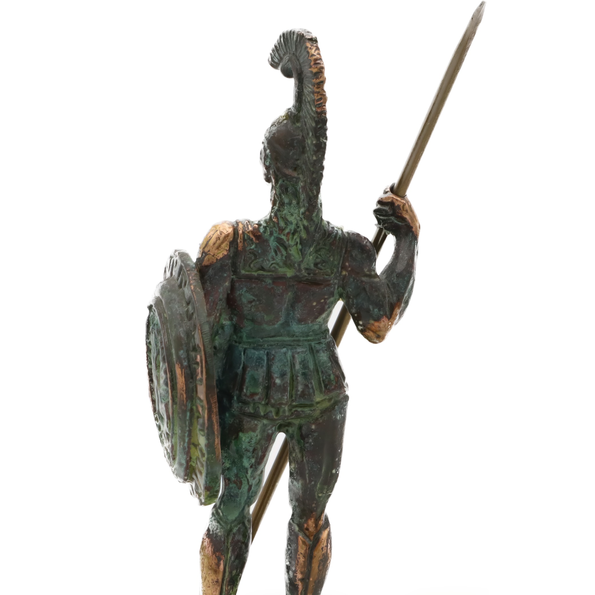 Spartaner Krieger Bronze Statue - Vintage Dekoration - Griechische Mythologie Kunst - Antike Krieger Skulptur - Bronze Wohnakzent